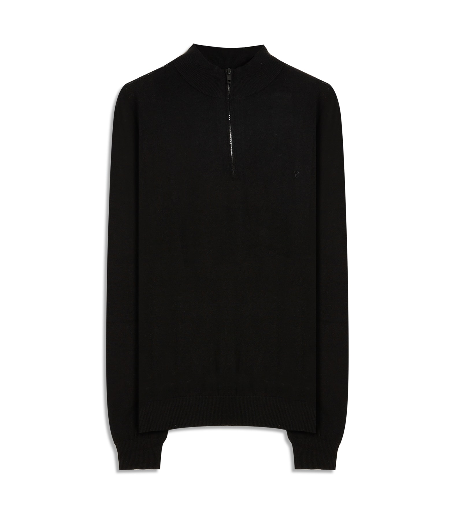 Tricot Cashmere Ziper Preto