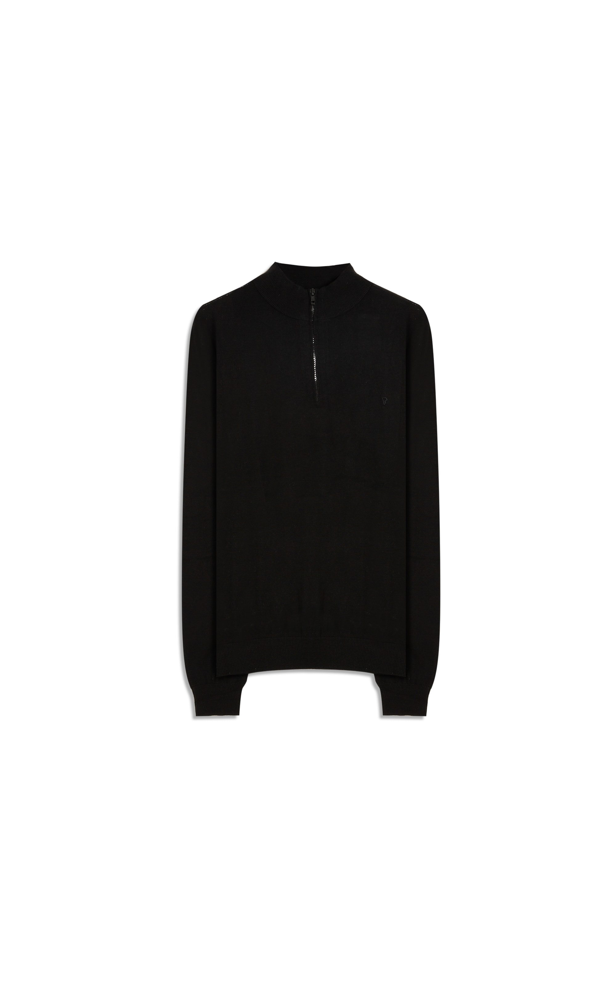 Tricot Cashmere Ziper Preto