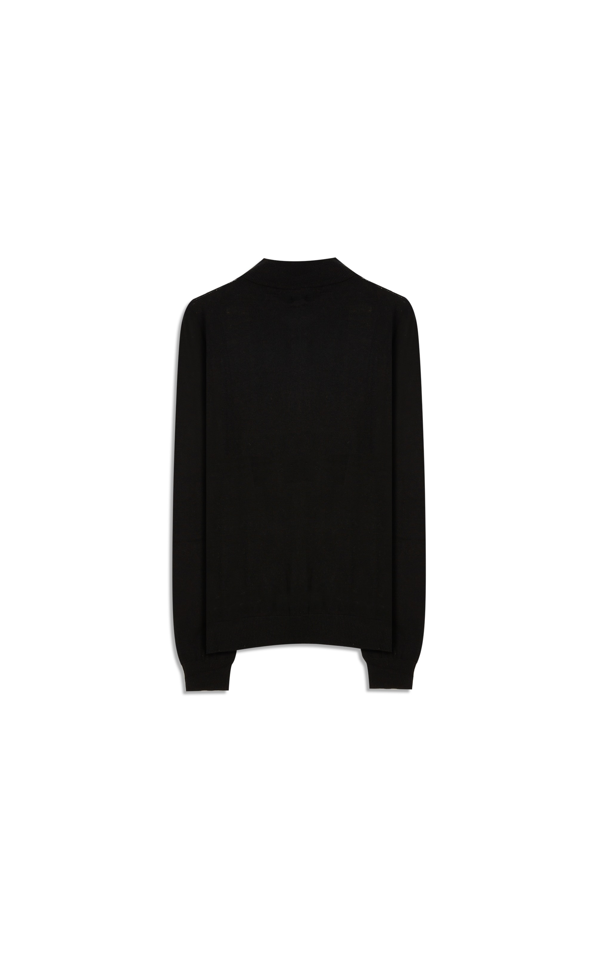 Tricot Cashmere Ziper Preto