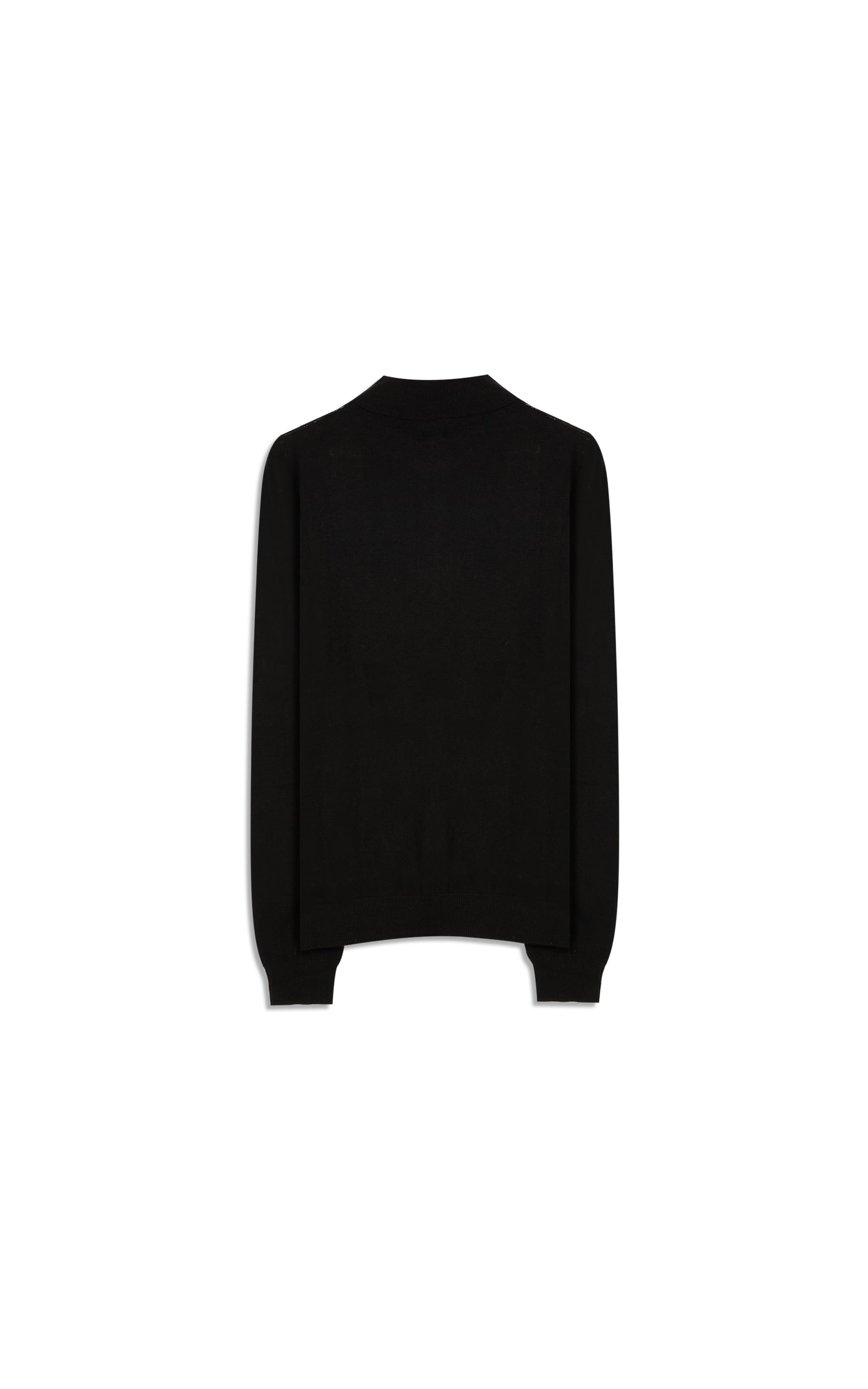 Tricot Cashmere Ziper Preto