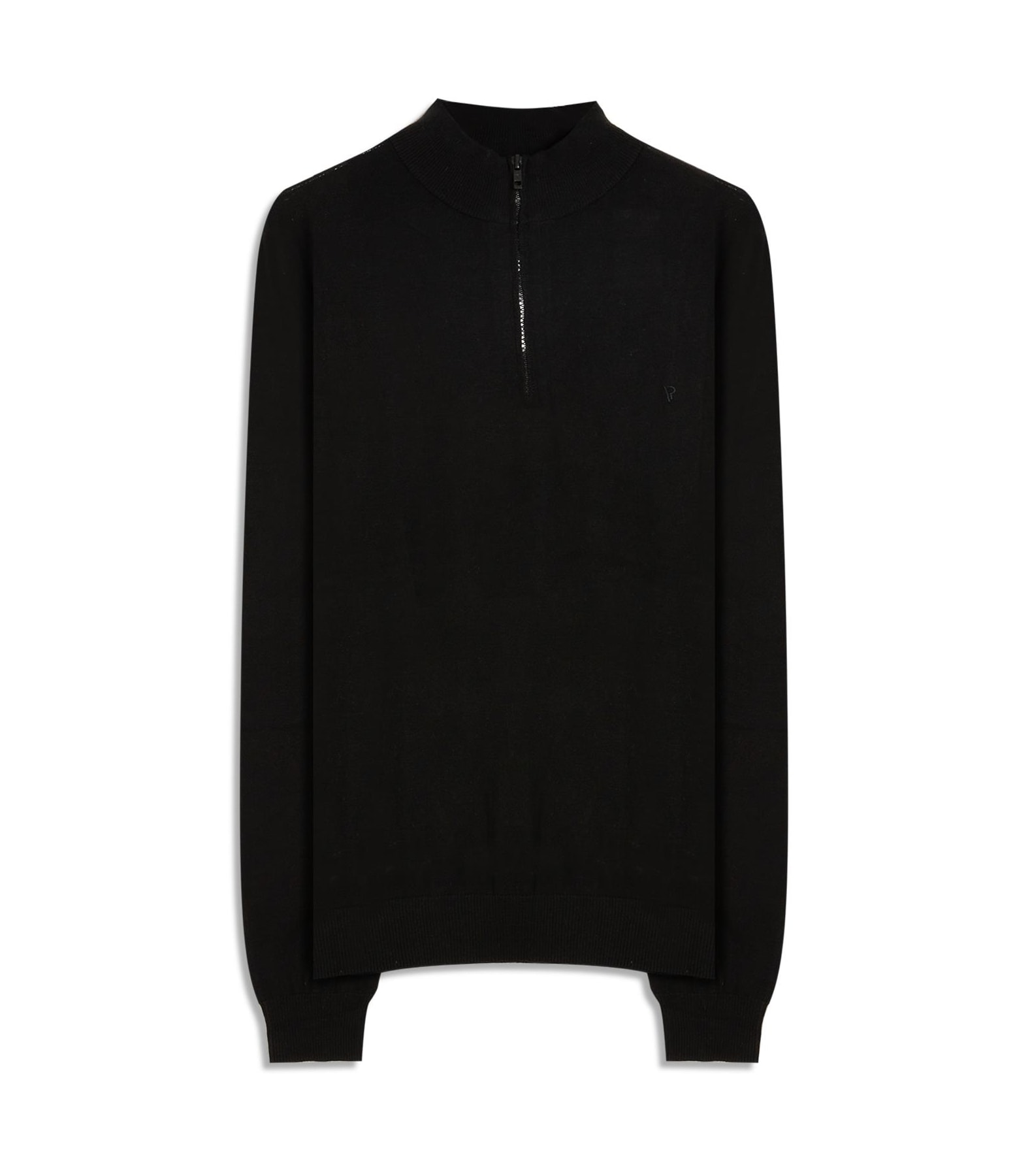 Tricot Cashmere Ziper Preto