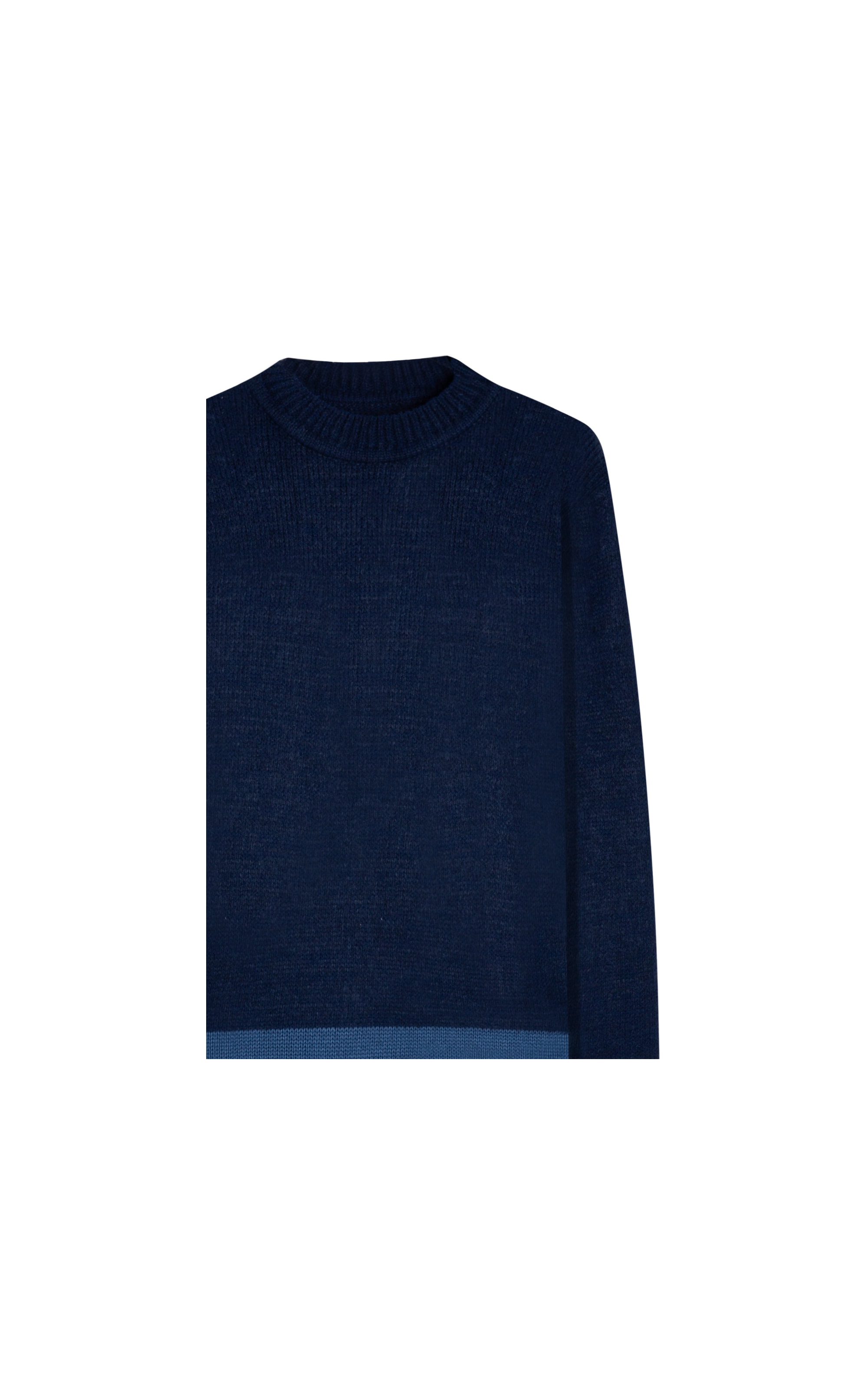 Tricot Color Block Marinho