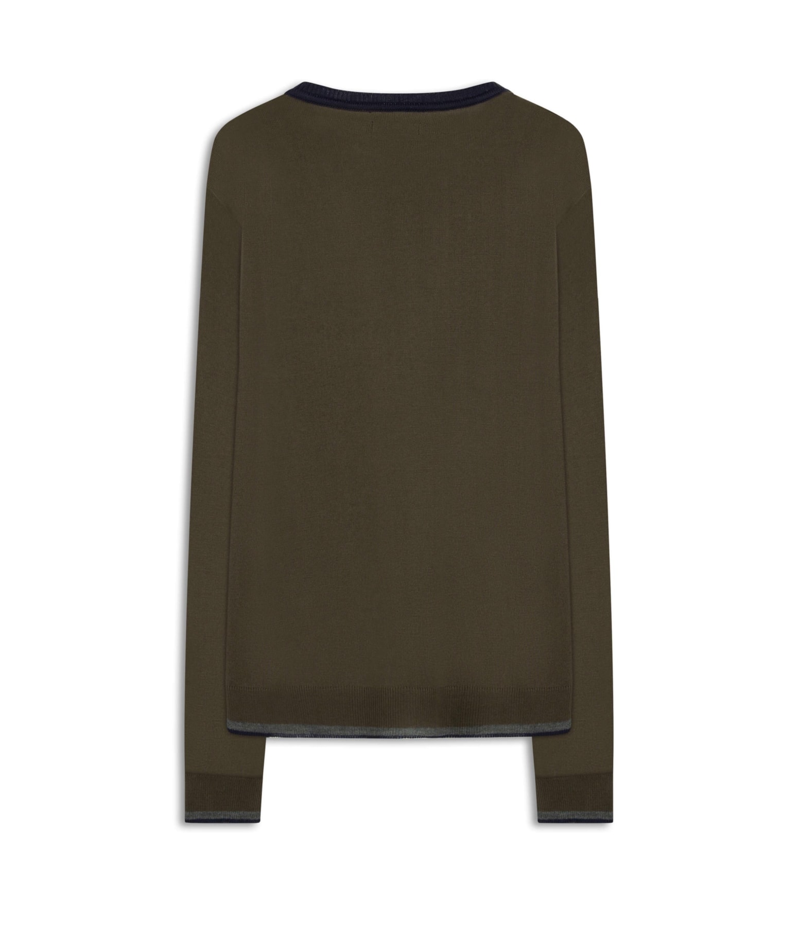 Tricot Color Block Two Tones Marrom