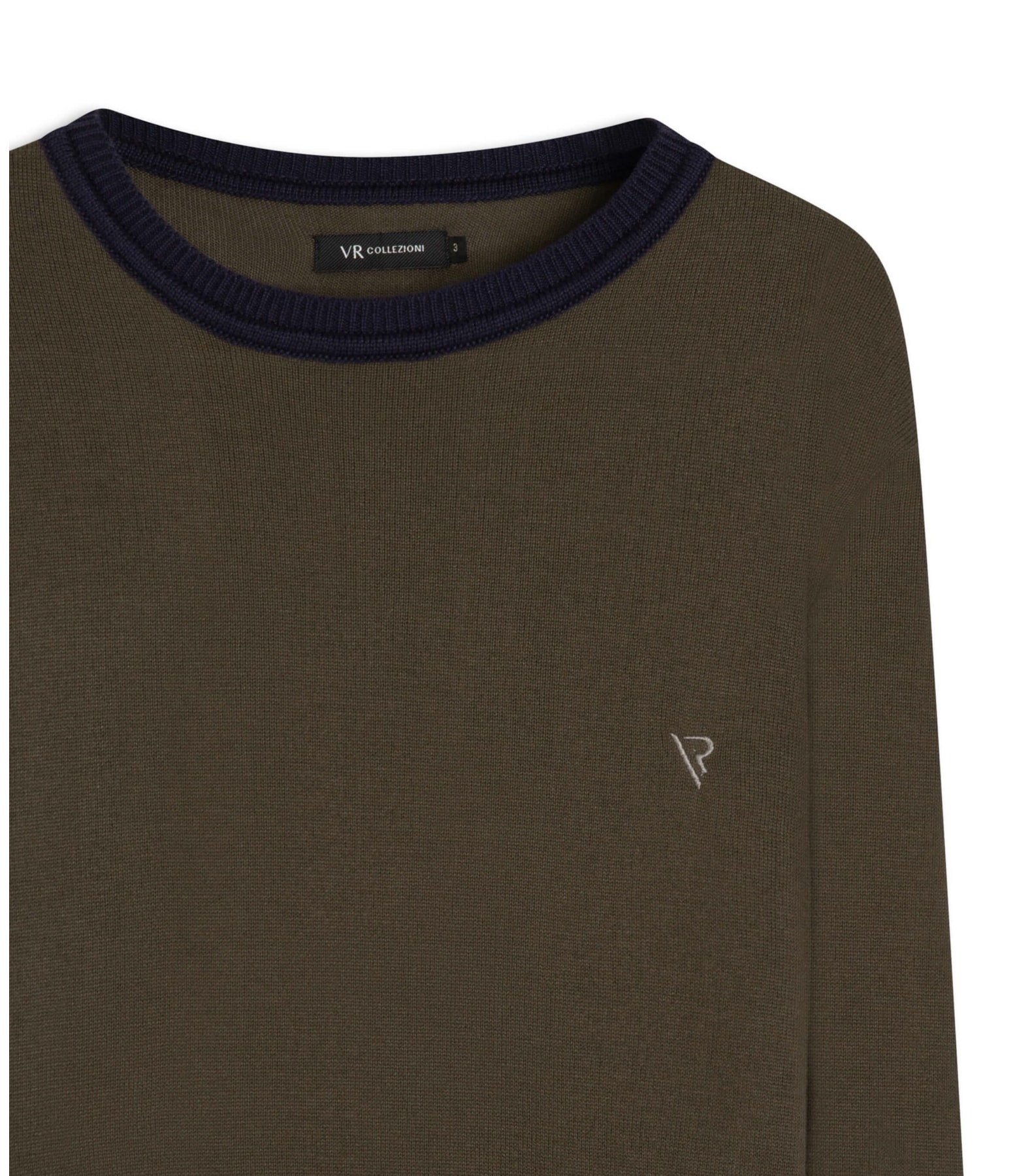 Tricot Color Block Two Tones Marrom