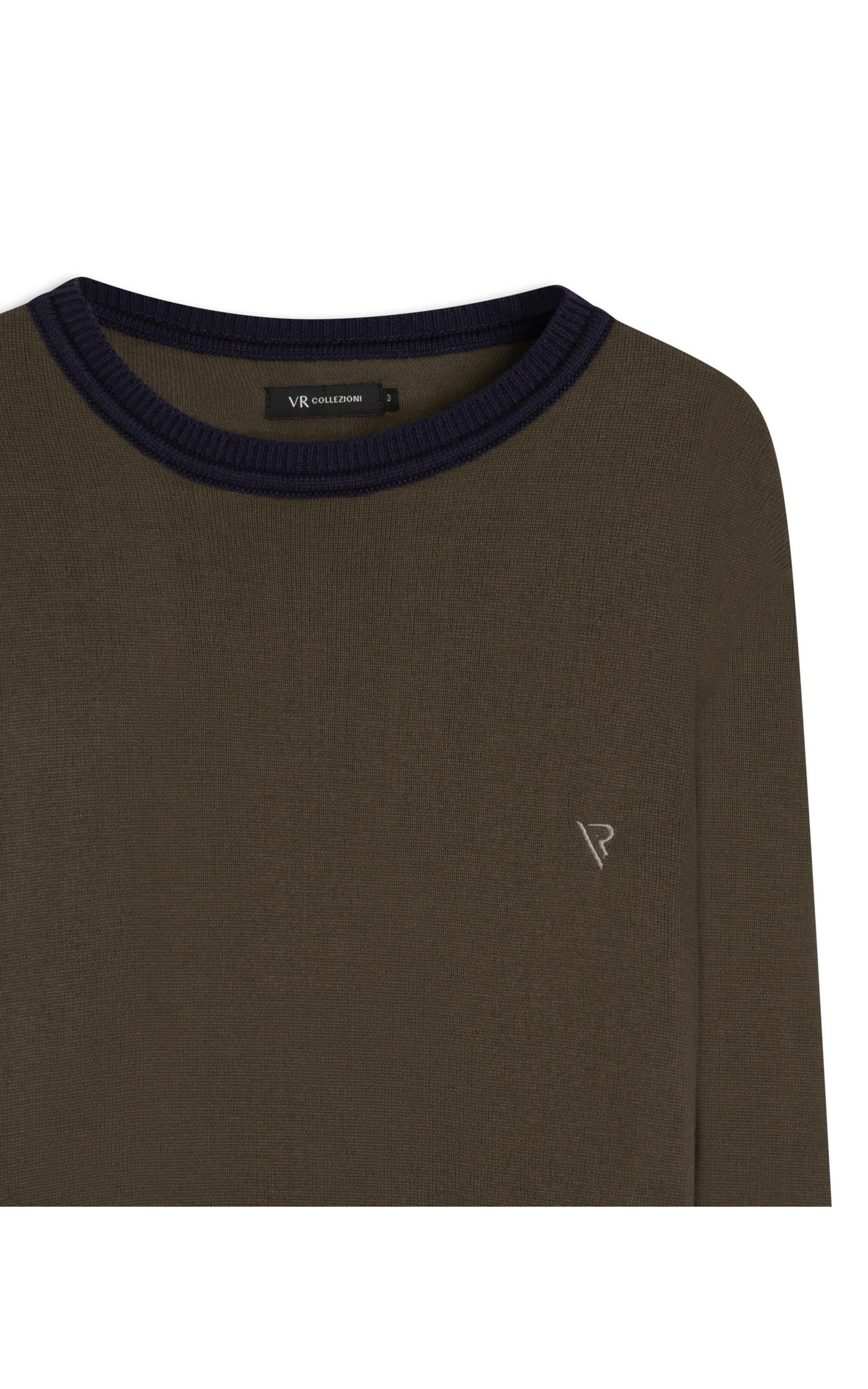 Tricot Color Block Two Tones Marrom
