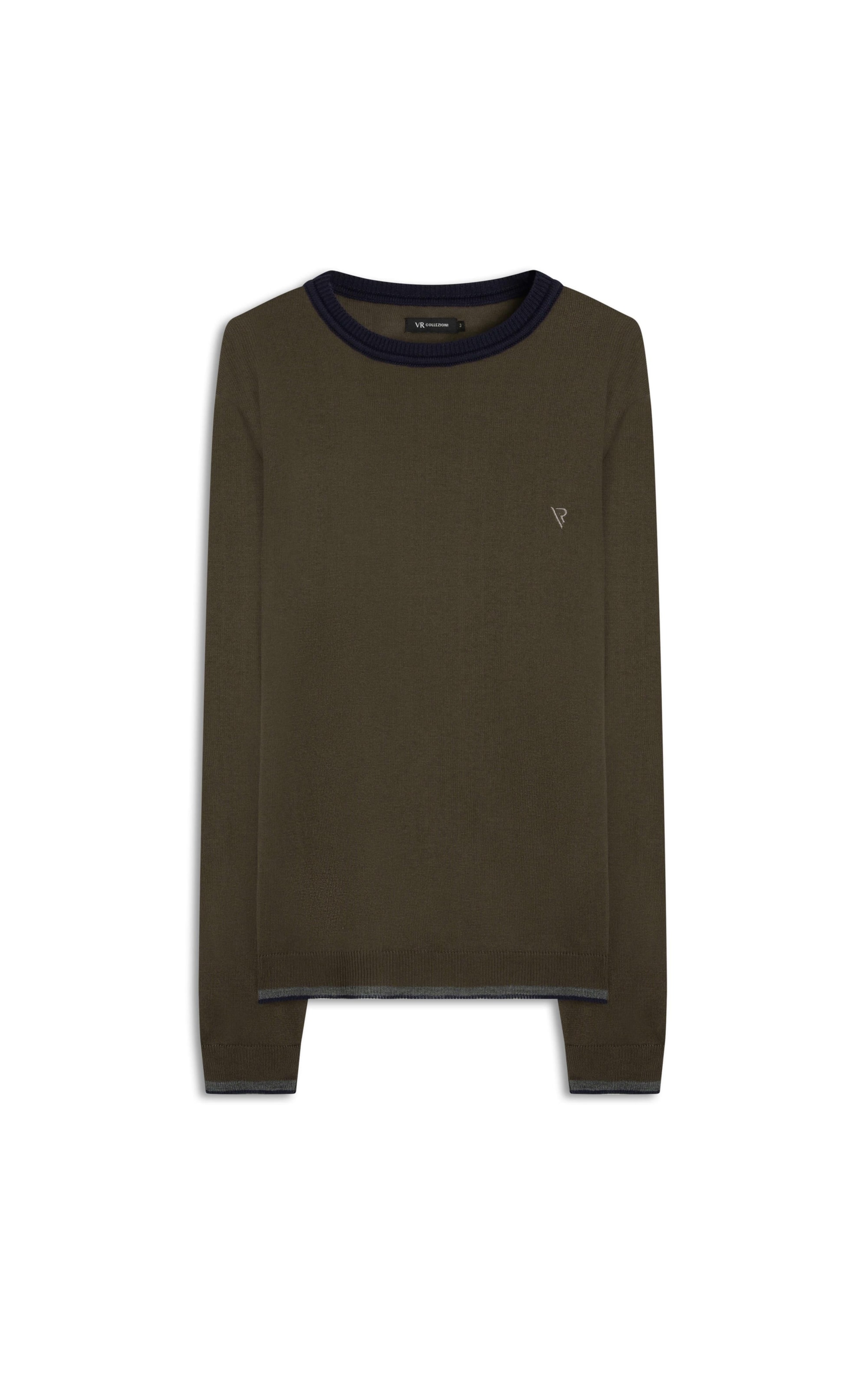 Tricot Color Block Two Tones Marrom