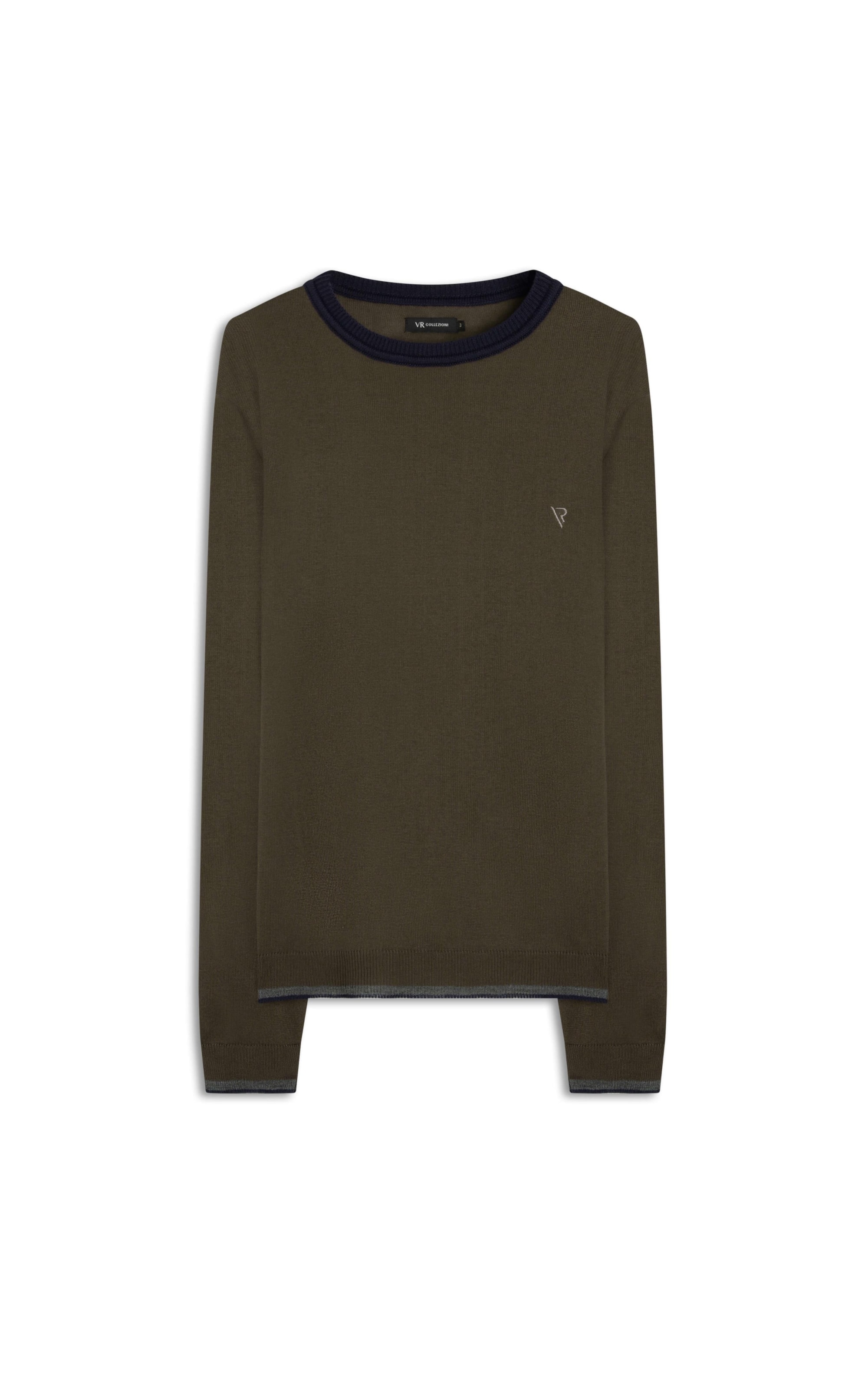 Tricot Color Block Two Tones Marrom