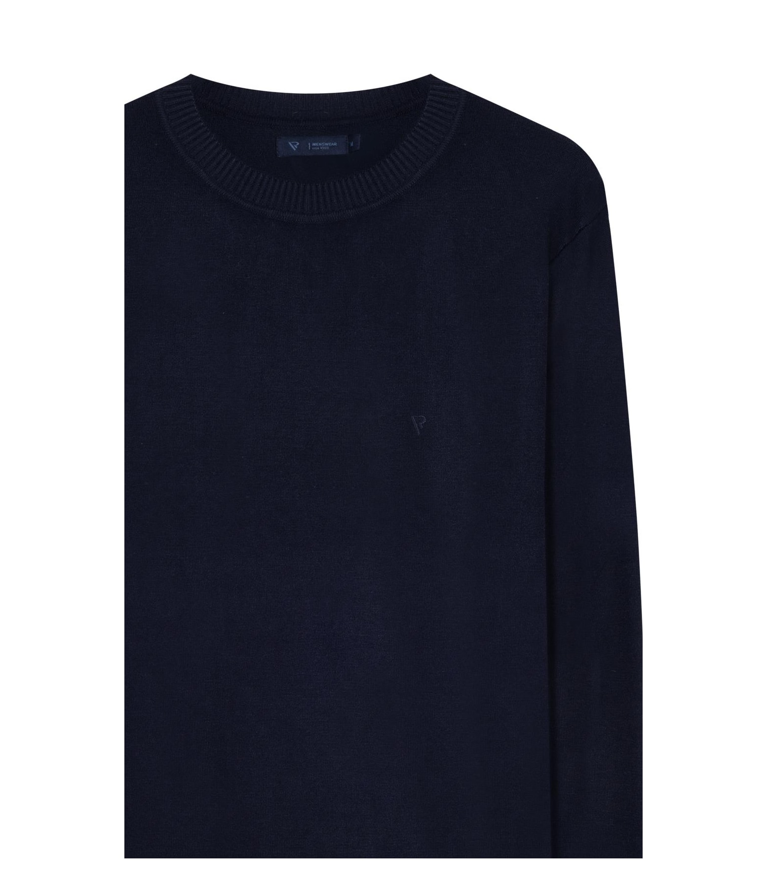 Tricot Gola Redonda Dark Navy