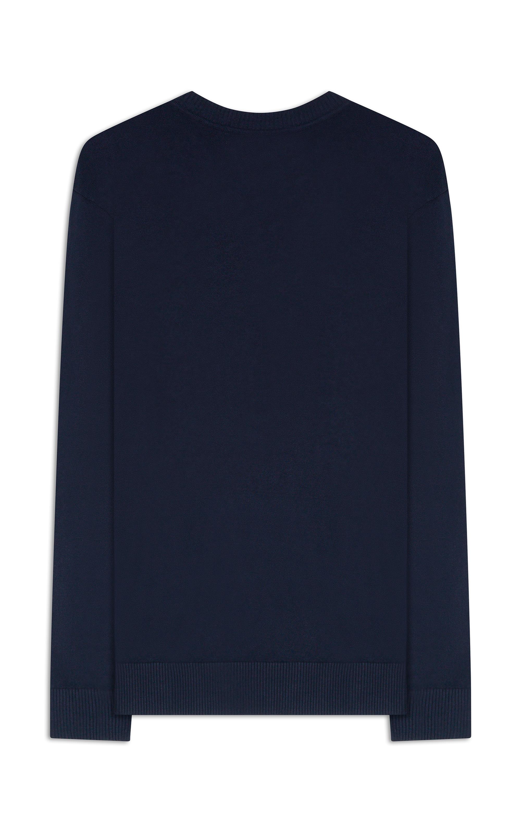 Tricot Gola Redonda Dark Navy