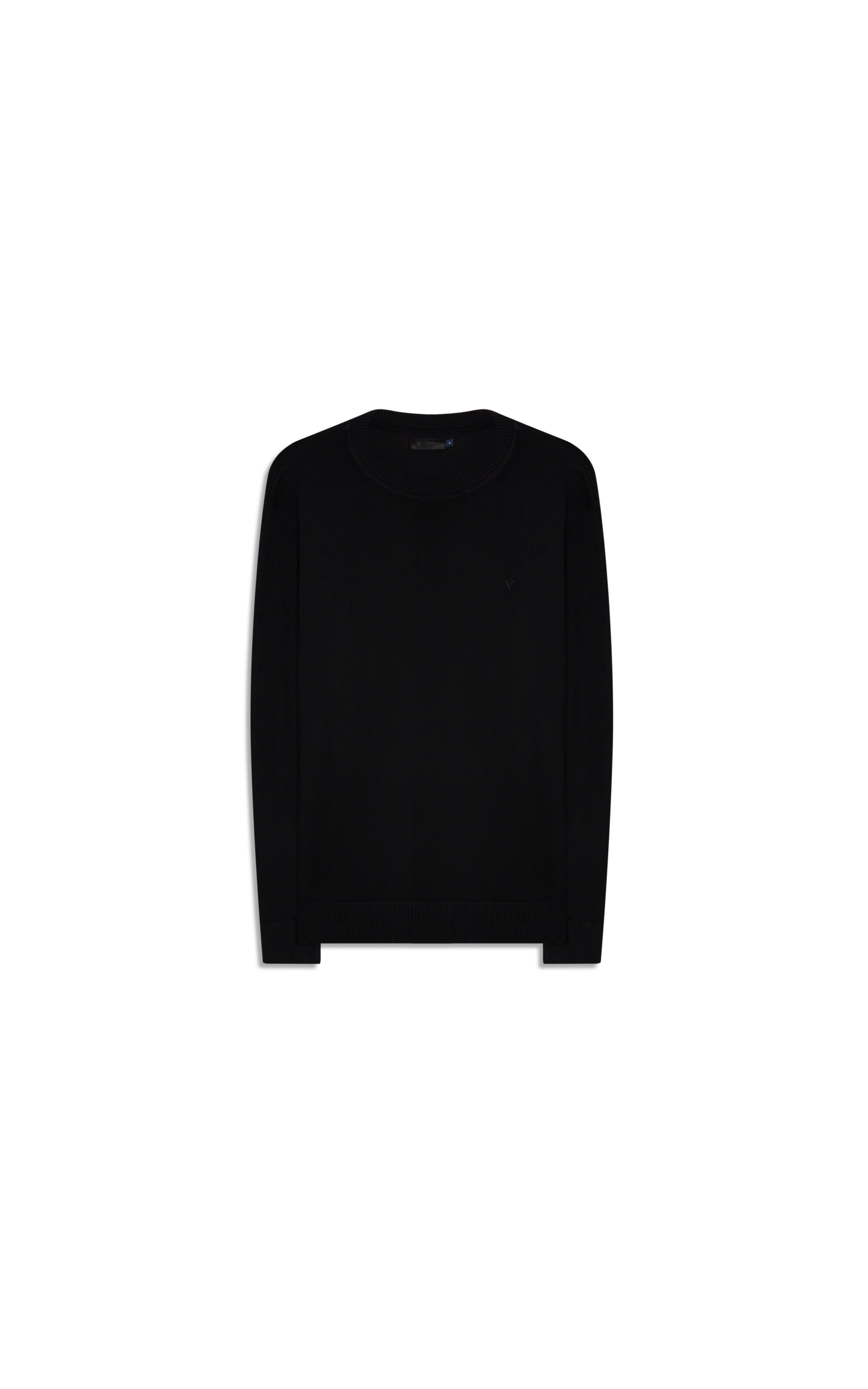 Tricot Gola Redonda Preto