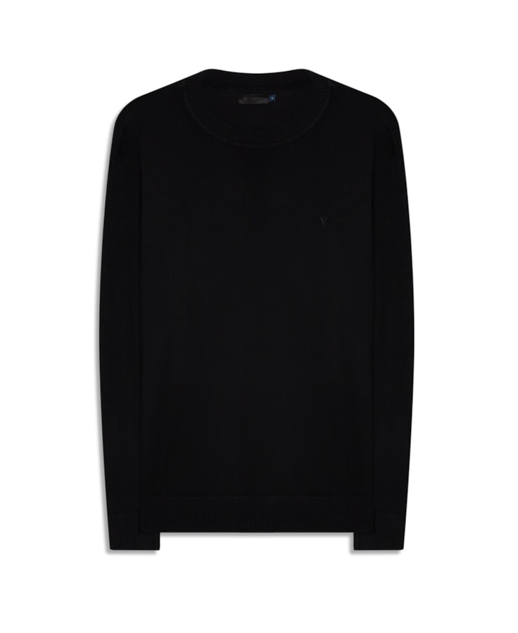 Tricot Gola Redonda Preto