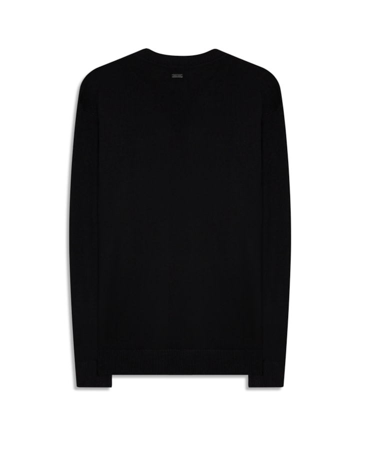 Tricot Gola Redonda Preto