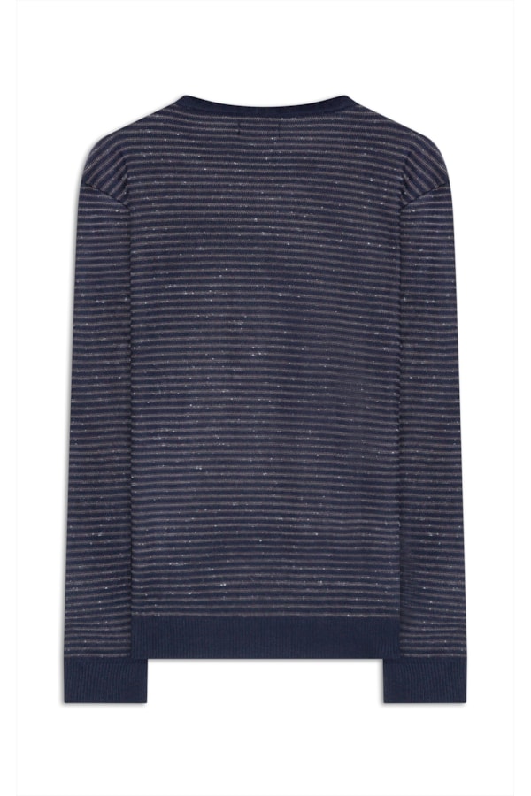 Tricot Melange Listras Dark Navy