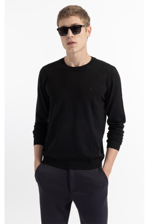 Tricot Ml Basic Preto