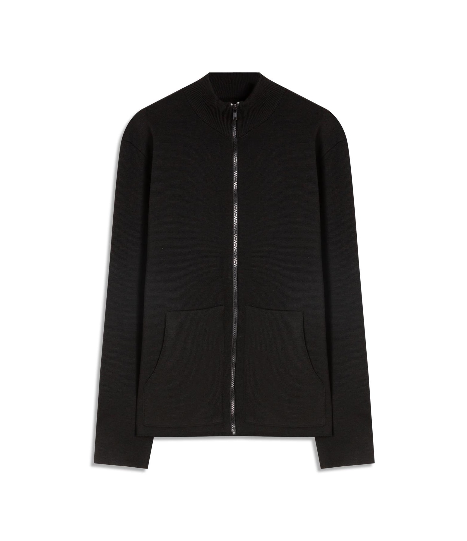 Tricot Ml Gola Alta Ziper Preto