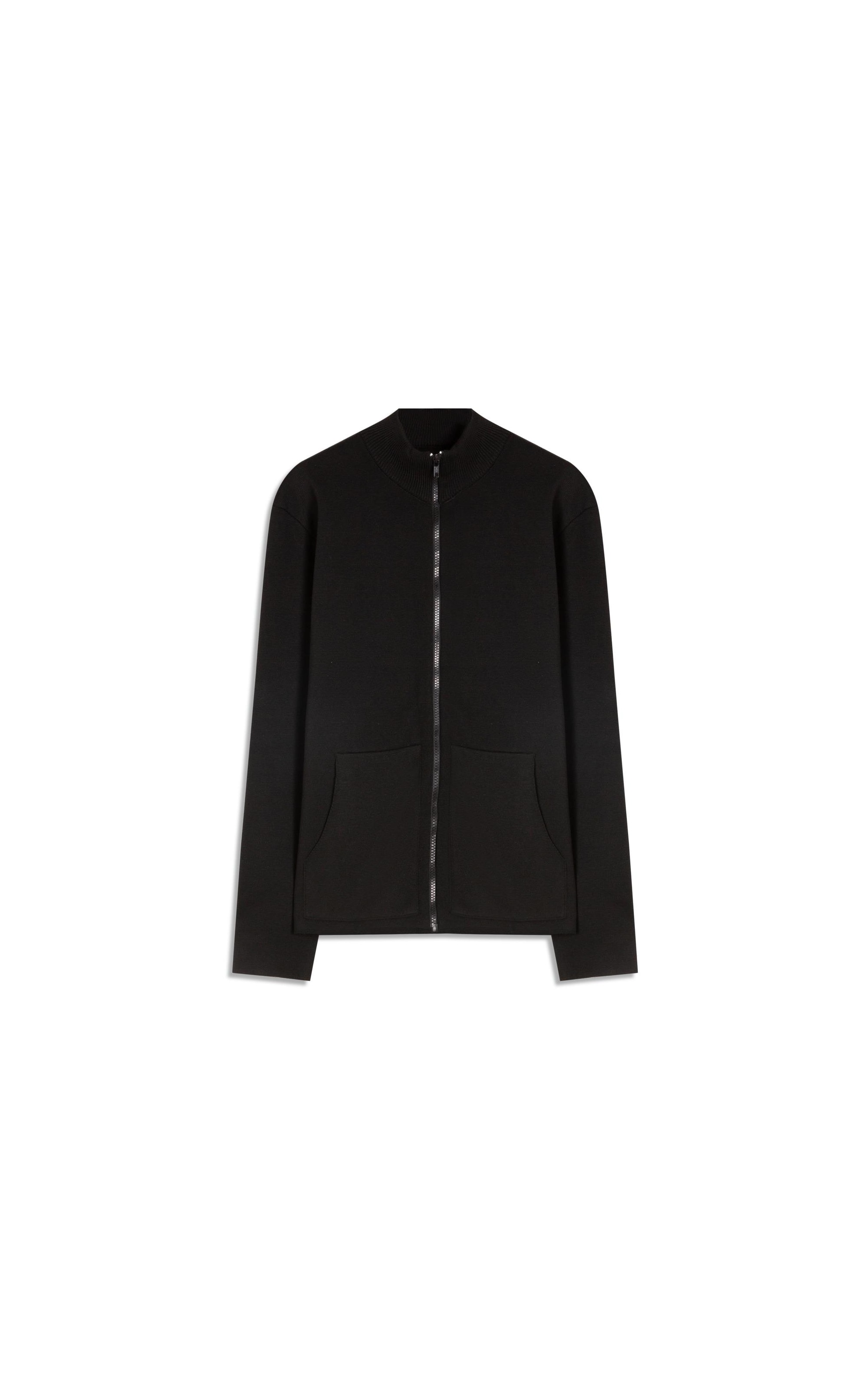 Tricot Ml Gola Alta Ziper Preto