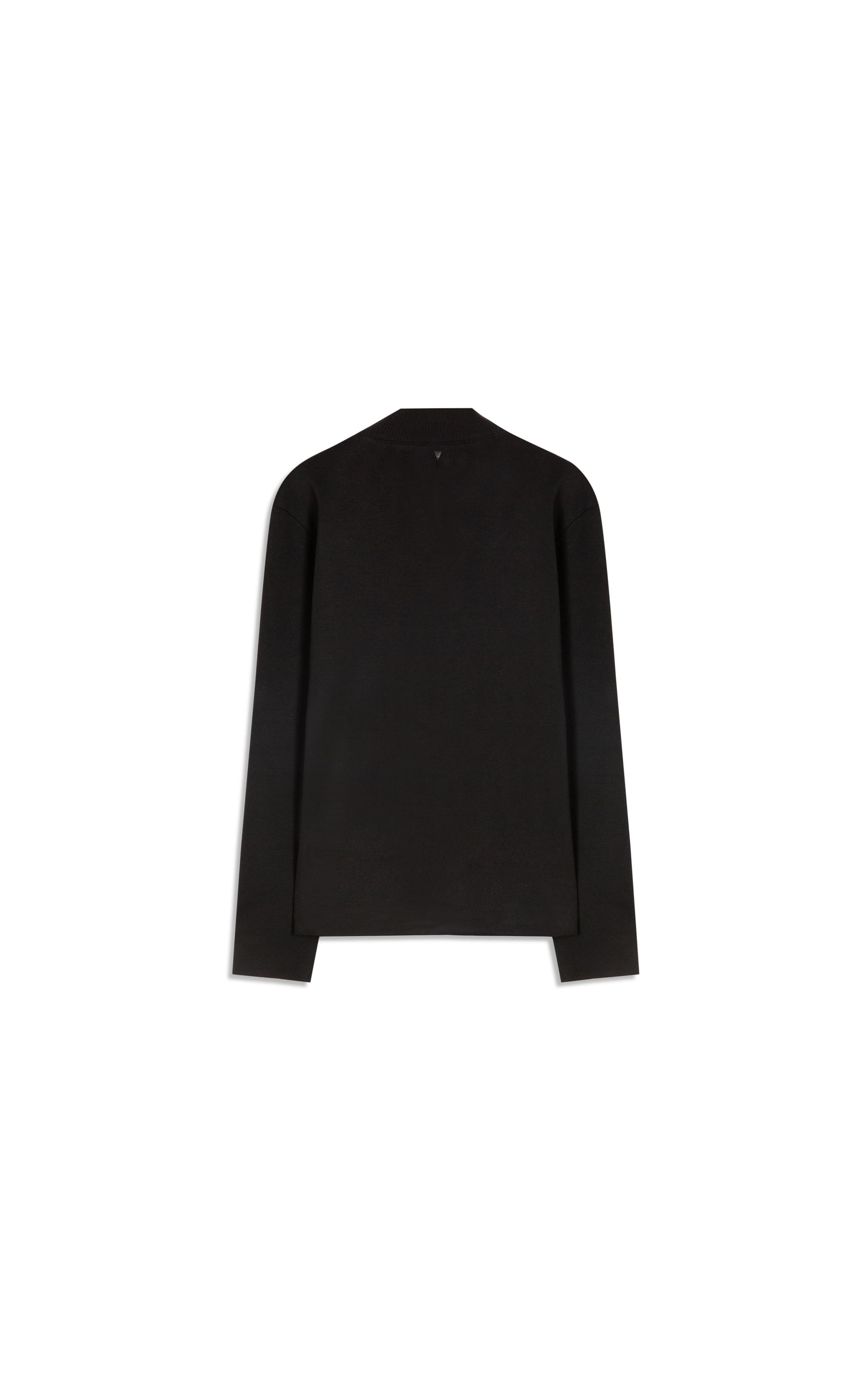 Tricot Ml Gola Alta Ziper Preto
