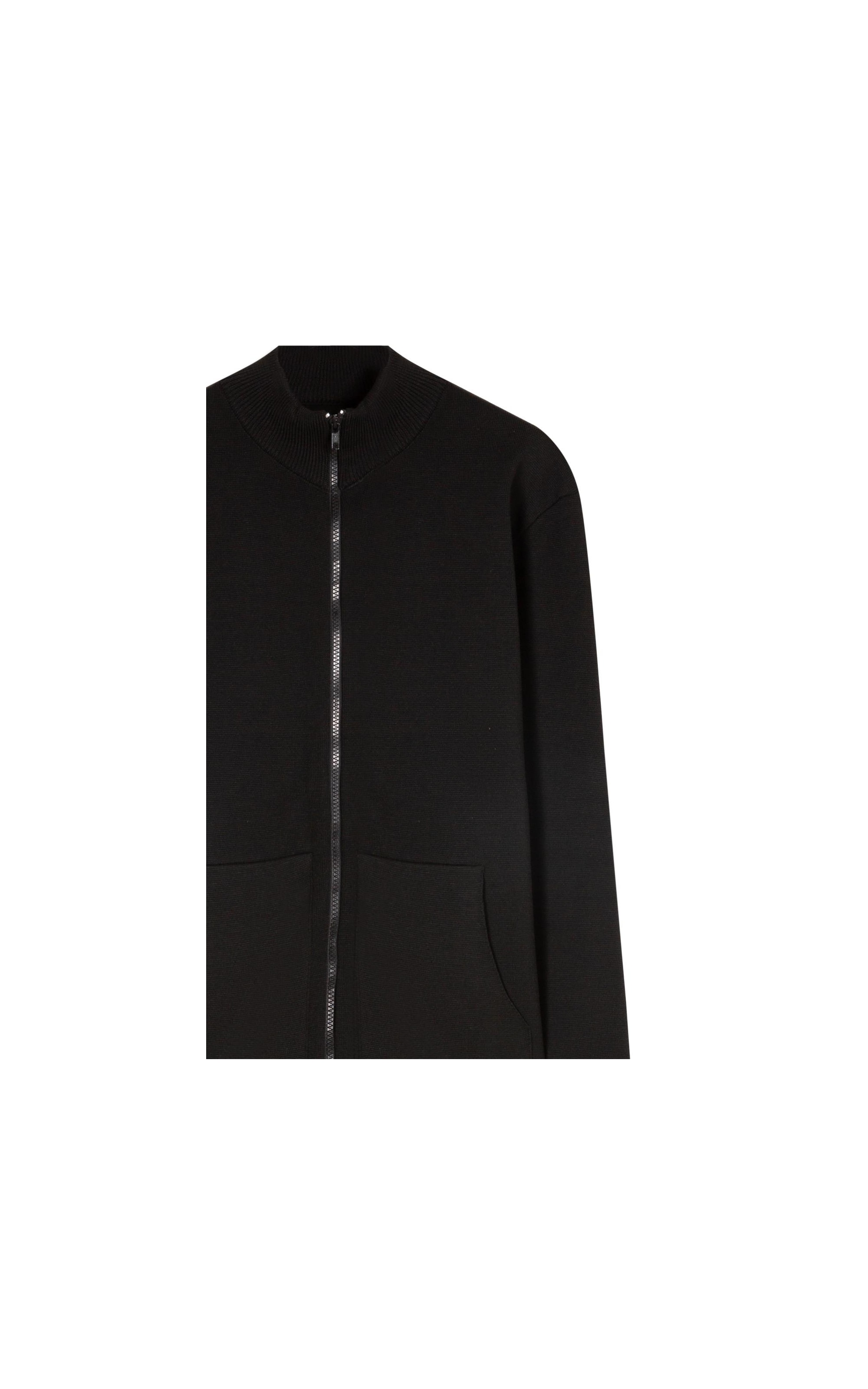Tricot Ml Gola Alta Ziper Preto