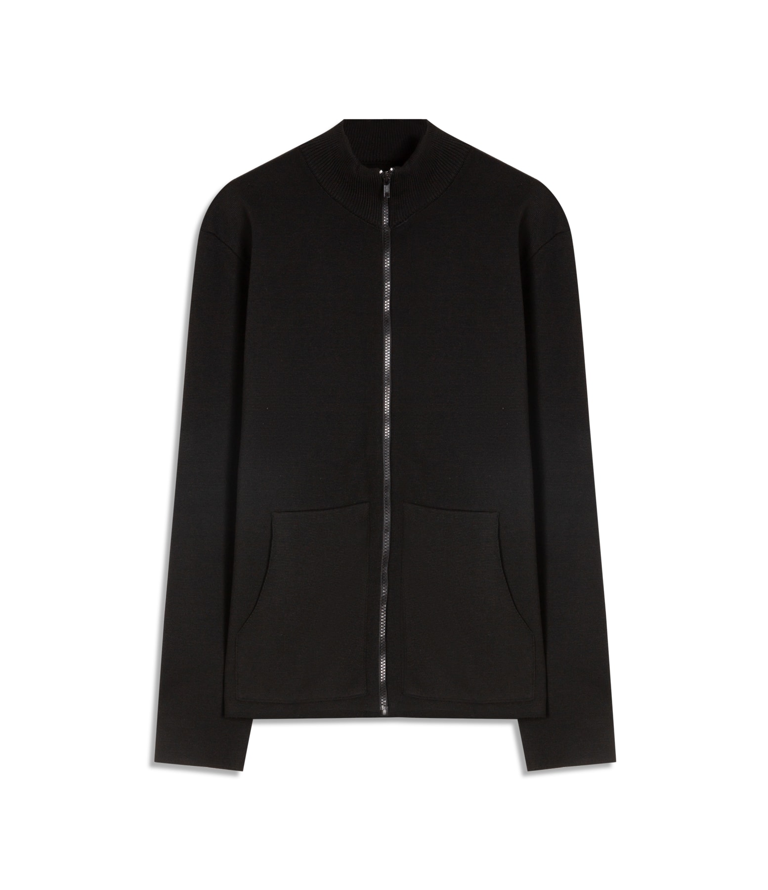 Tricot Ml Gola Alta Ziper Preto