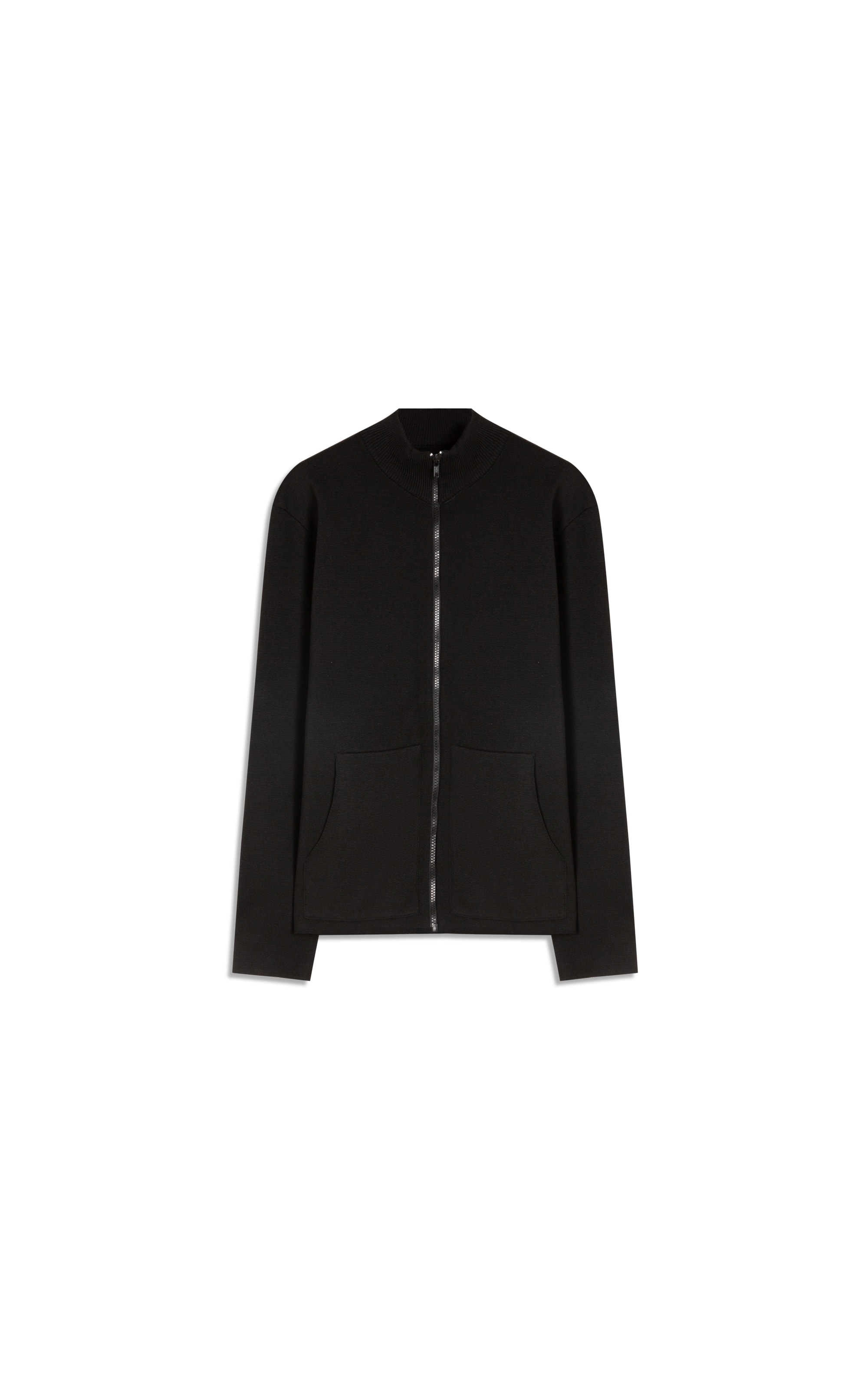 Tricot Ml Gola Alta Ziper Preto