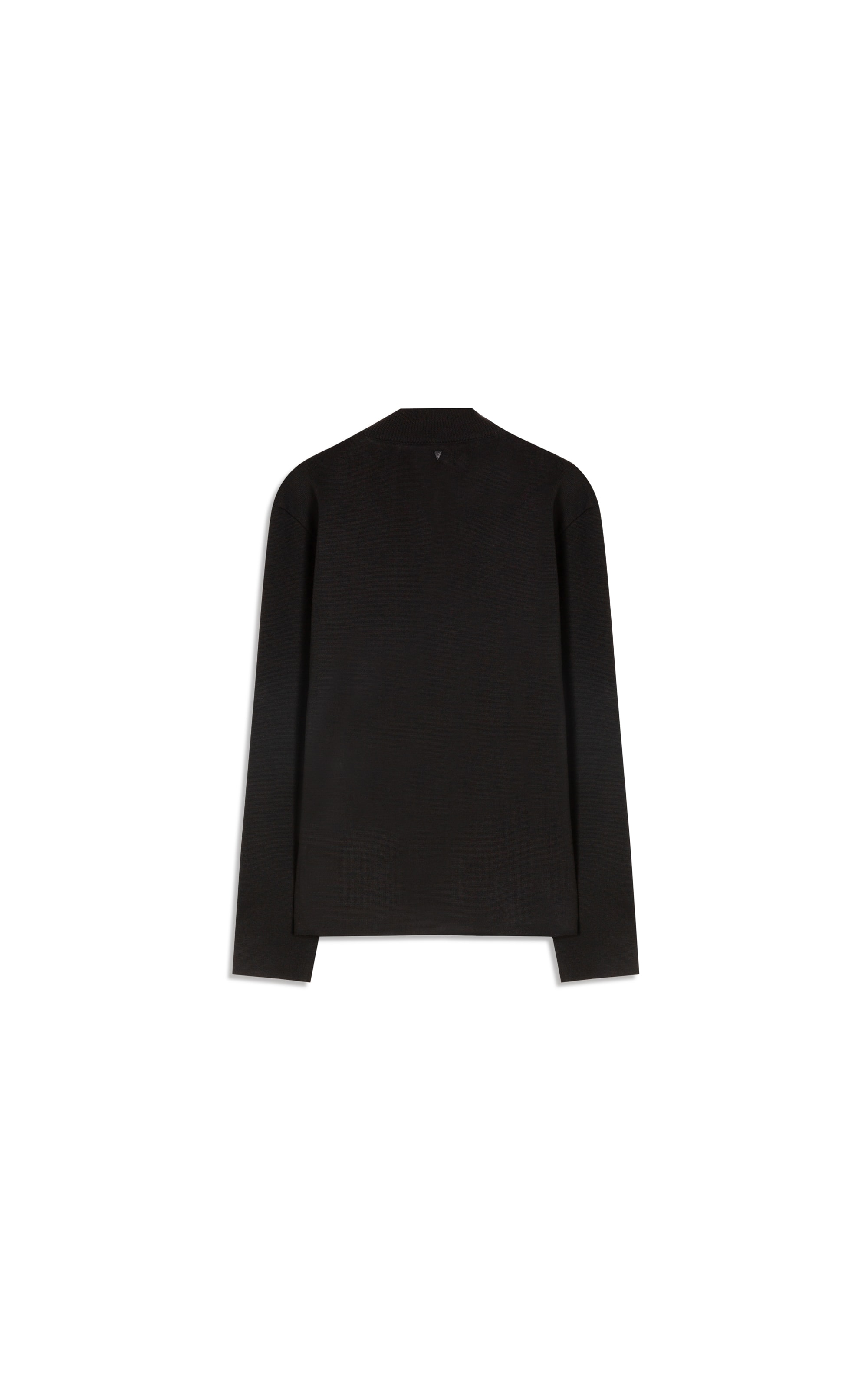 Tricot Ml Gola Alta Ziper Preto