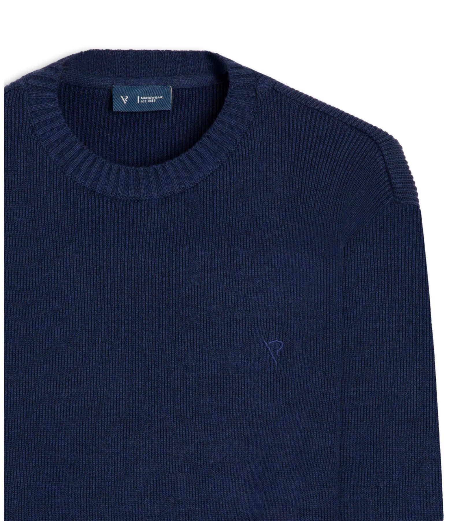 Tricot Rib Heavy Azul Bic