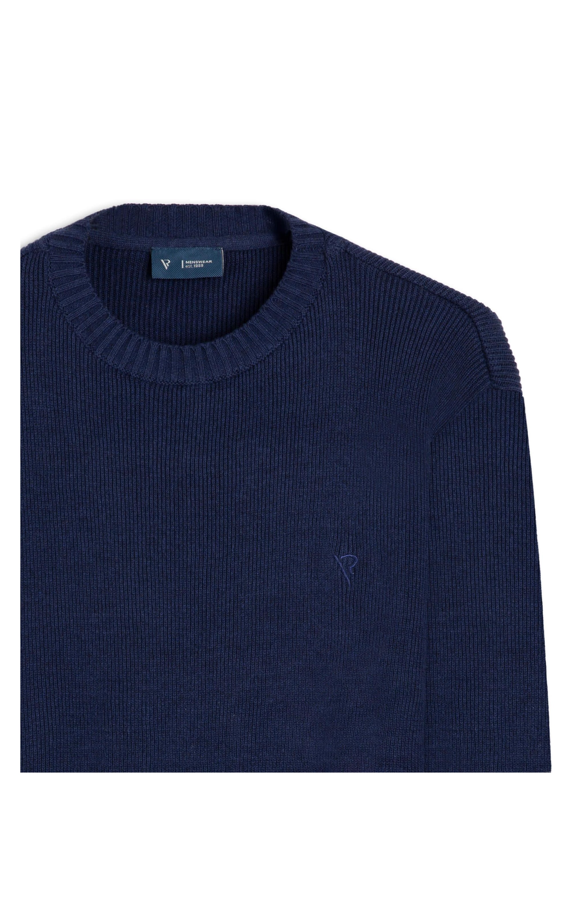 Tricot Rib Heavy Azul Bic