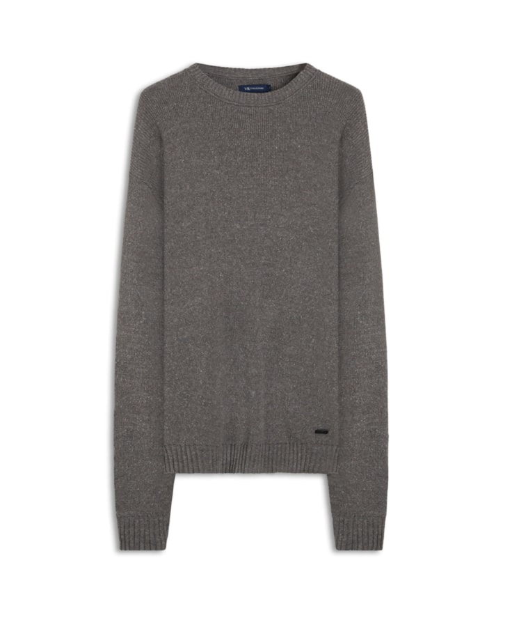 Tricot Rib Heavy Cinza Mescla