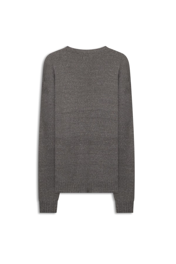 Tricot Rib Heavy Cinza Mescla