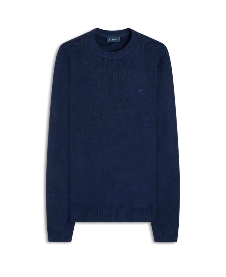 Tricot Rib Heavy Sweater Azul Bic