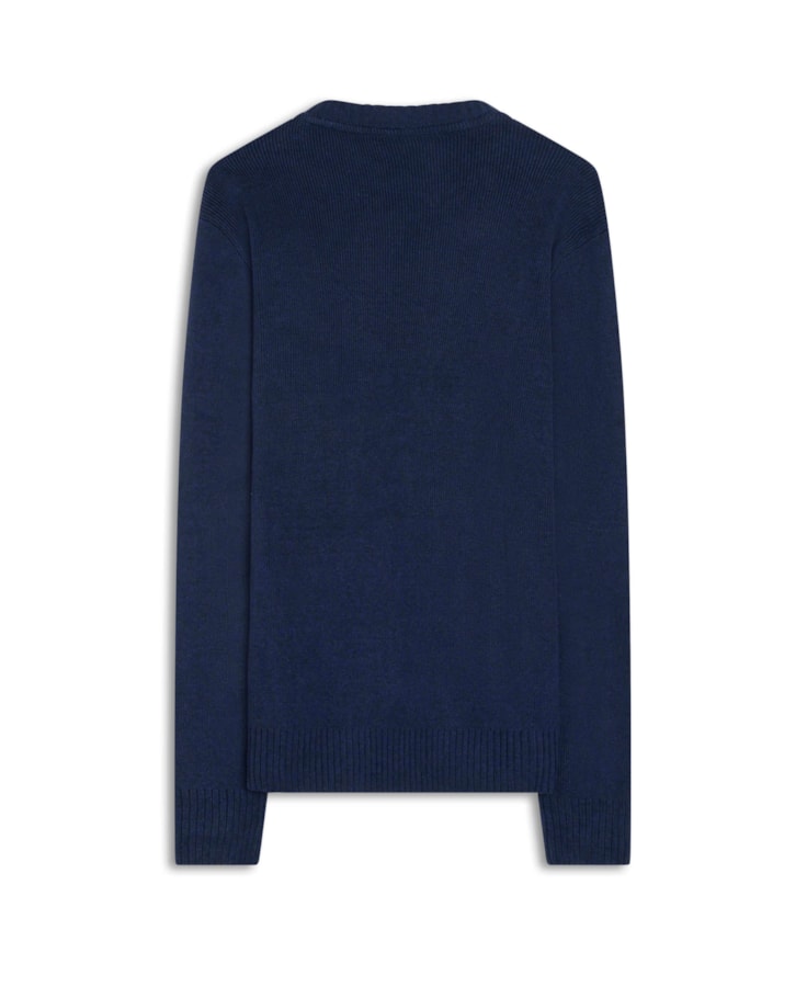 Tricot Rib Heavy Sweater Azul Bic