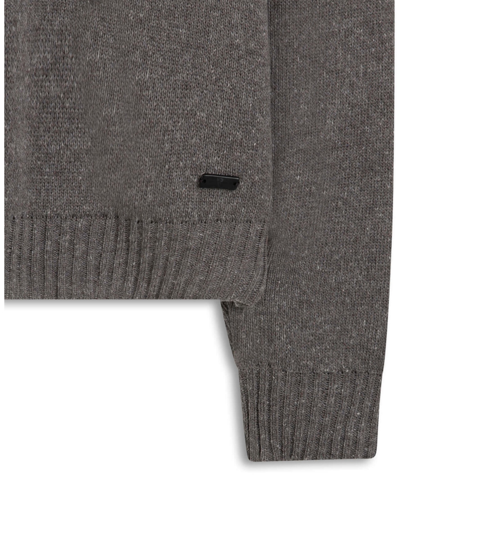 Tricot Rib Heavy Sweater Cinza Mescla