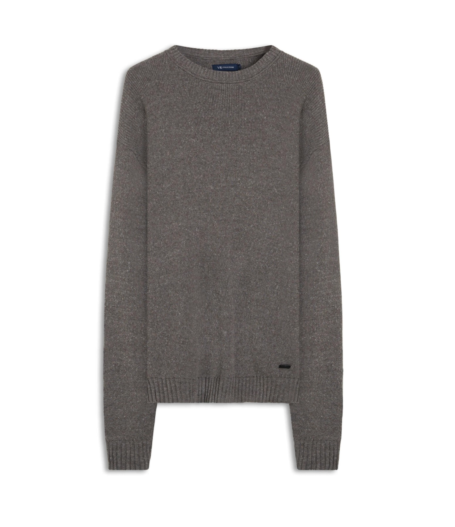 Tricot Rib Heavy Sweater Cinza Mescla