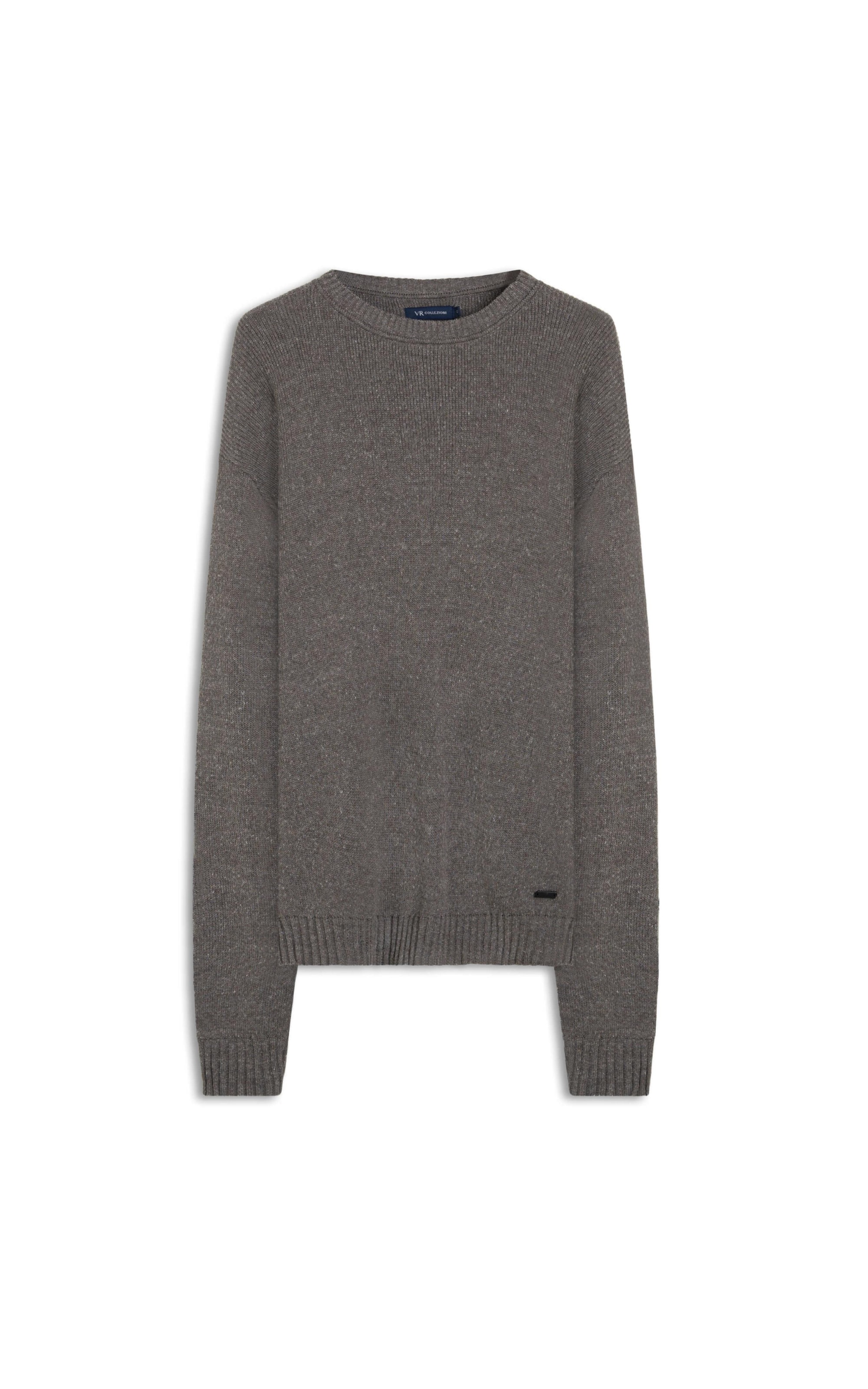 Tricot Rib Heavy Sweater Cinza Mescla