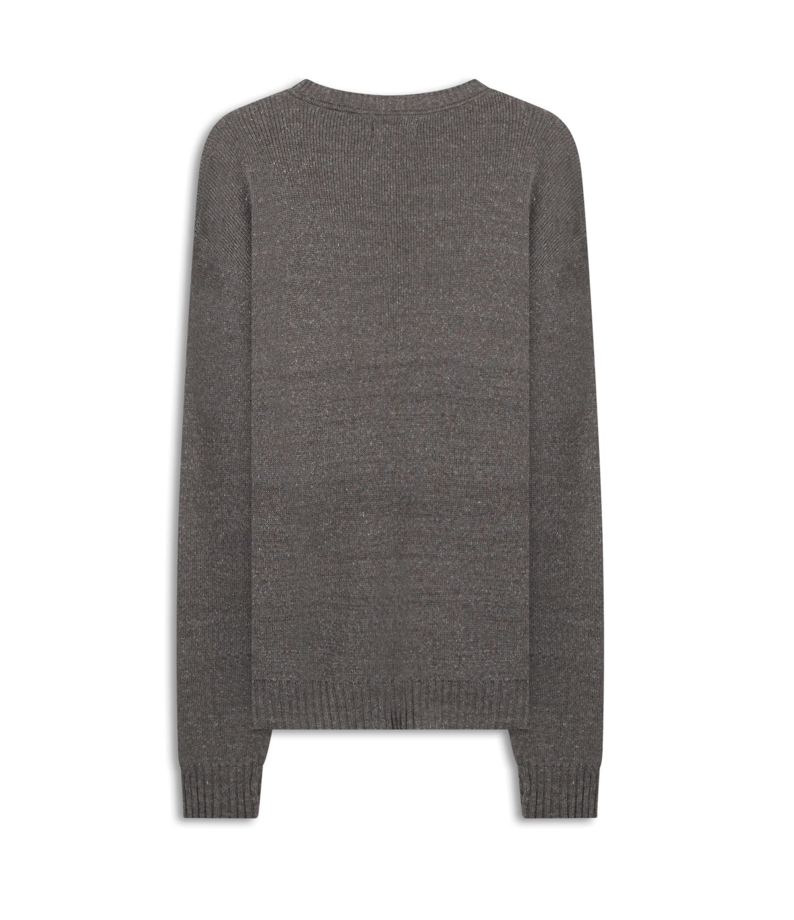Tricot Rib Heavy Sweater Cinza Mescla
