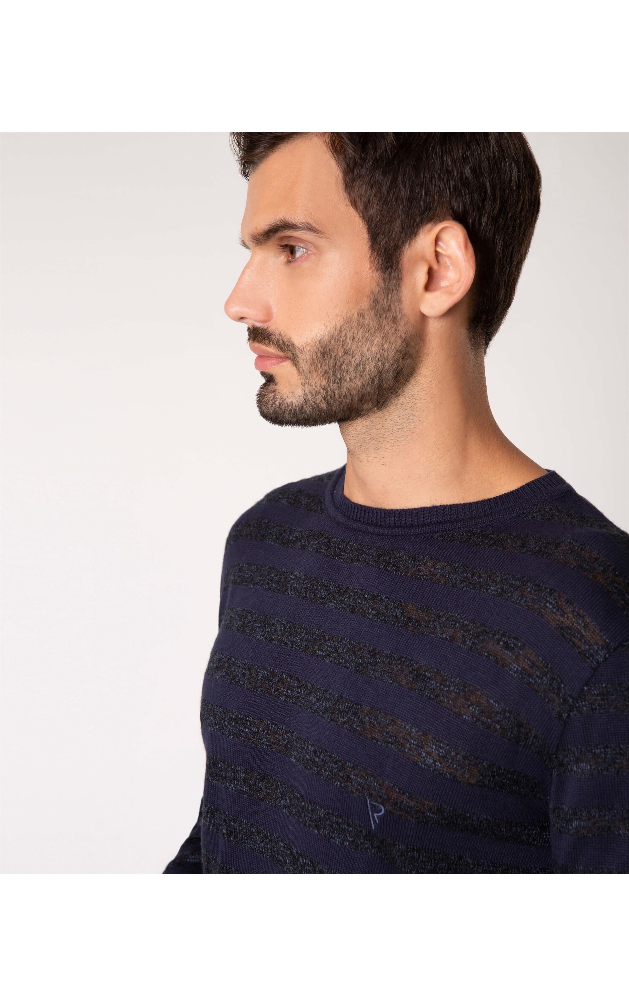 Tricot Stripe Dark Navy