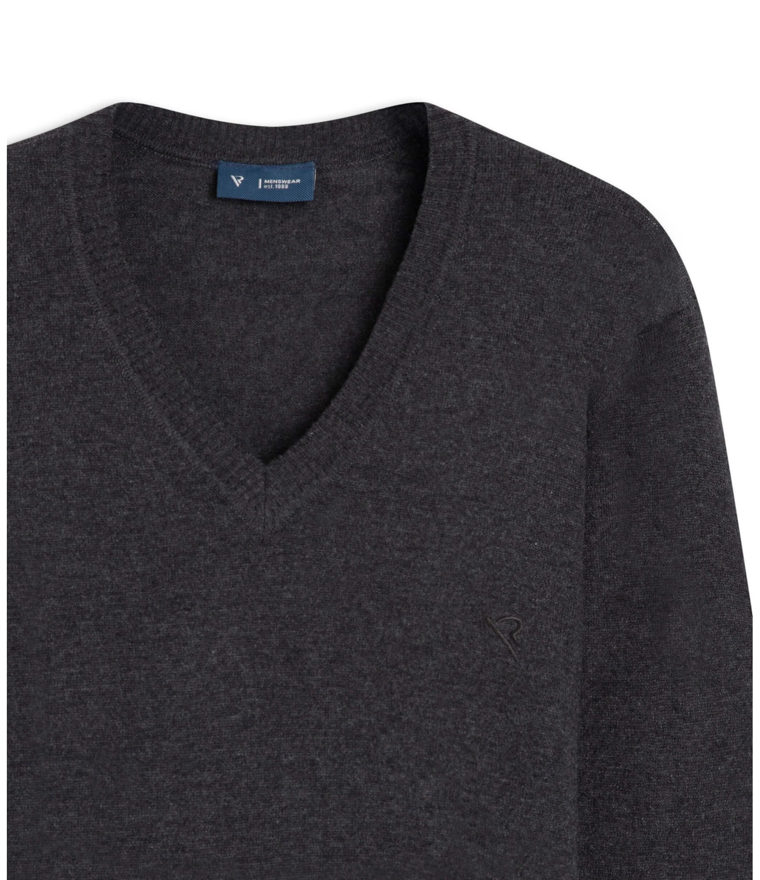 Tricot v Neck Grafite