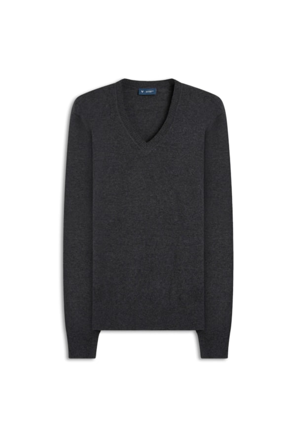 Tricot v Neck Grafite