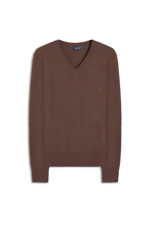 Tricot v Neck Tabaco
