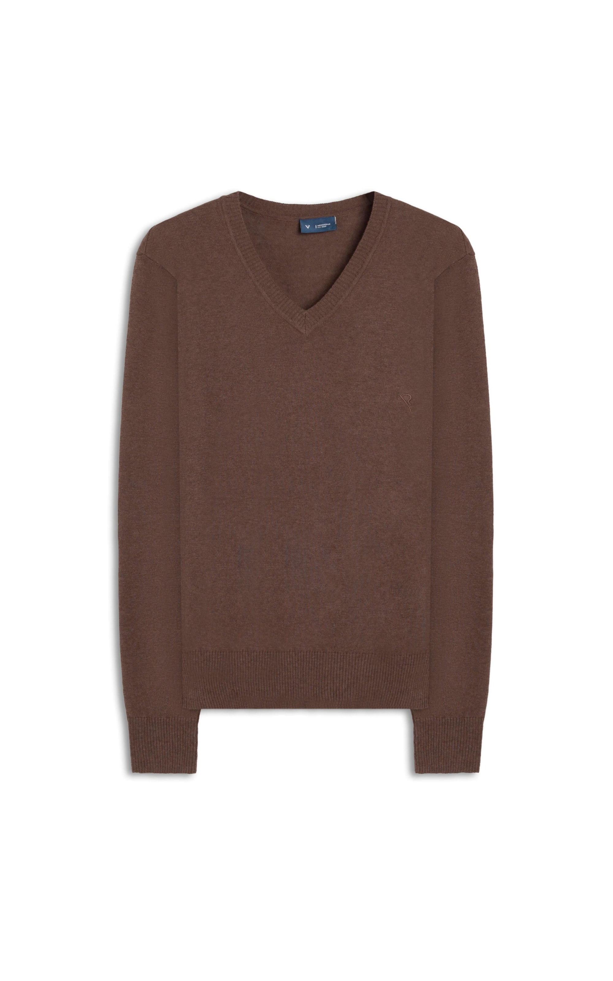Tricot v Neck Tabaco