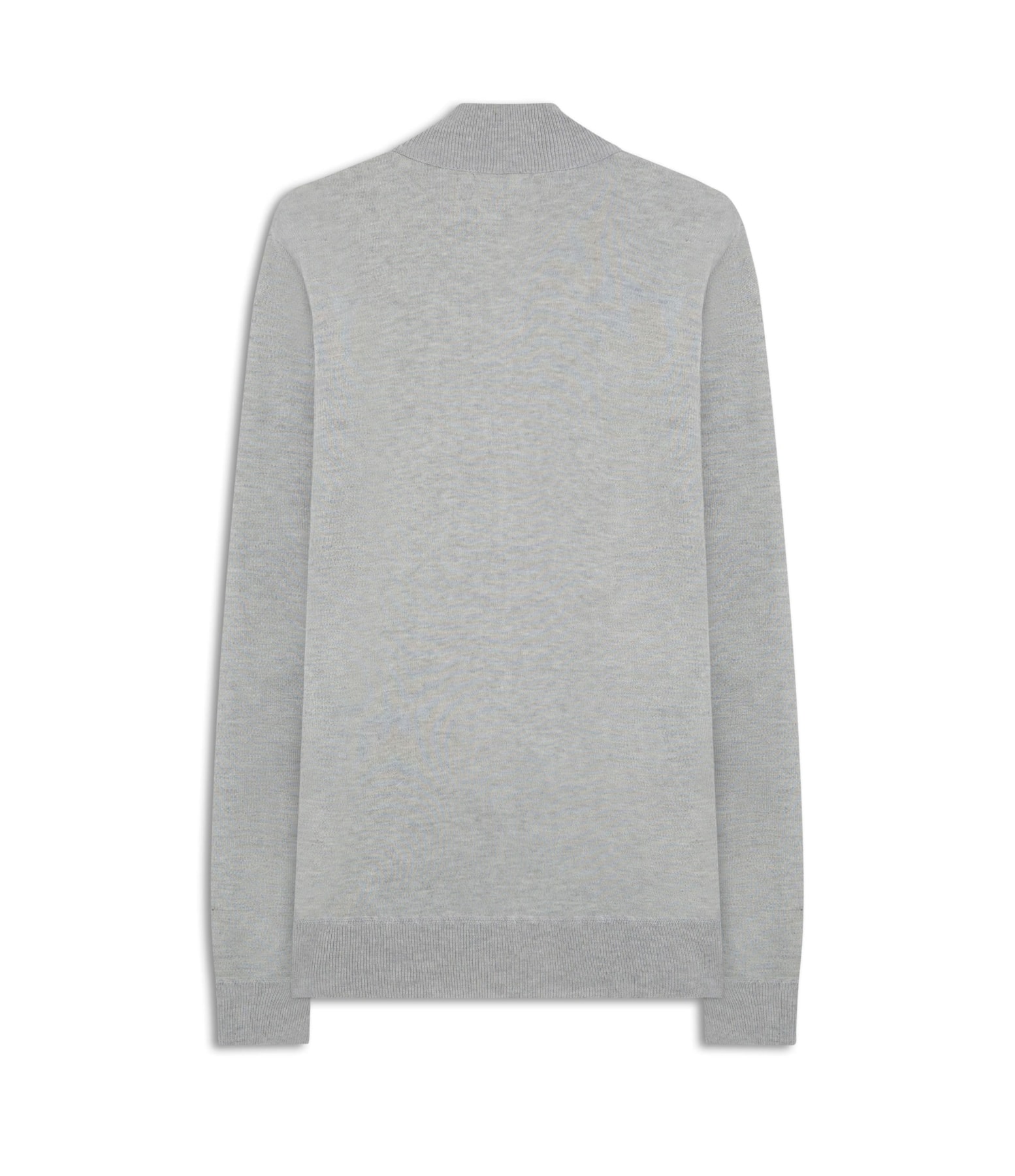 Tricot Ziper Cinza Claro