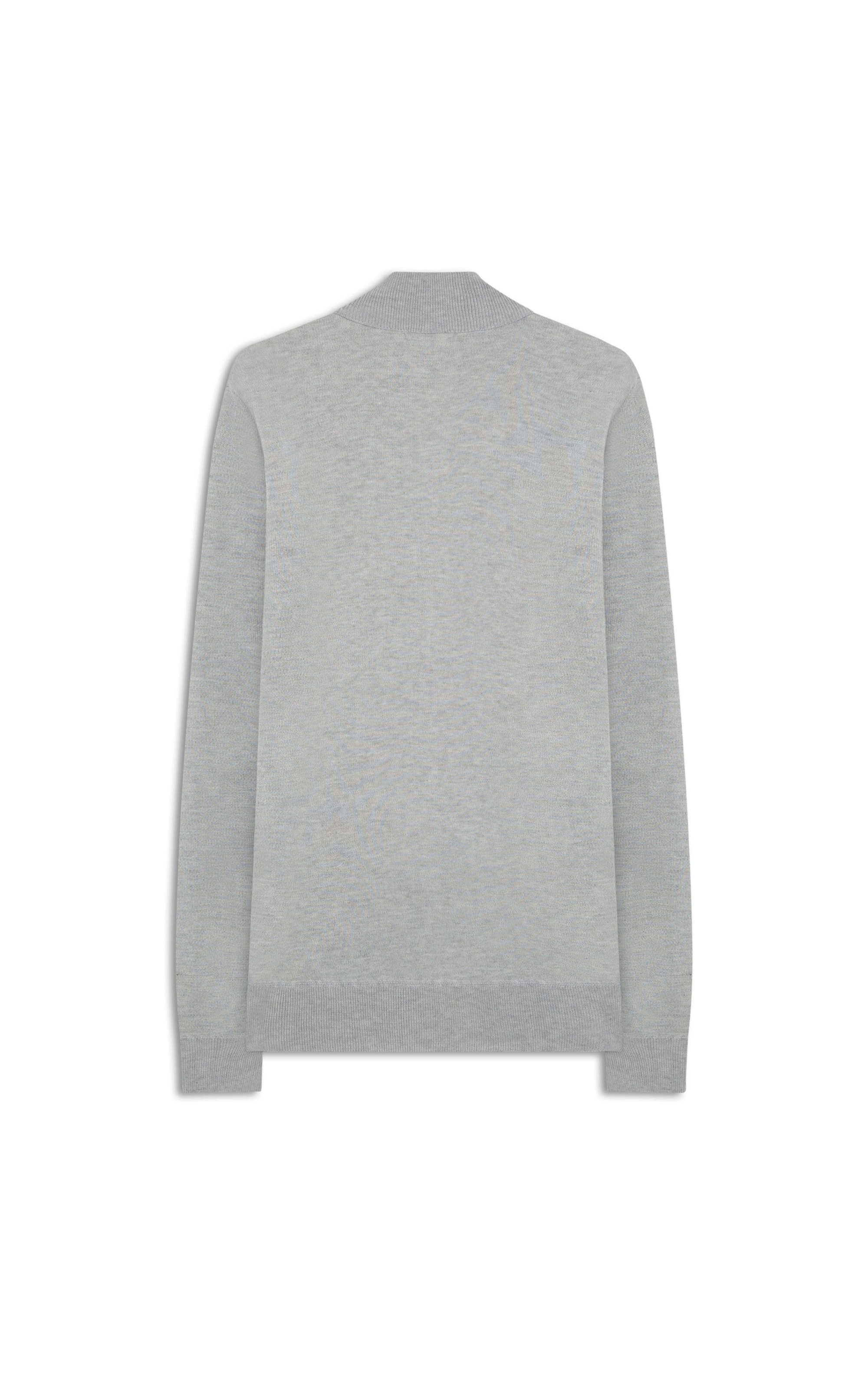 Tricot Ziper Cinza Claro