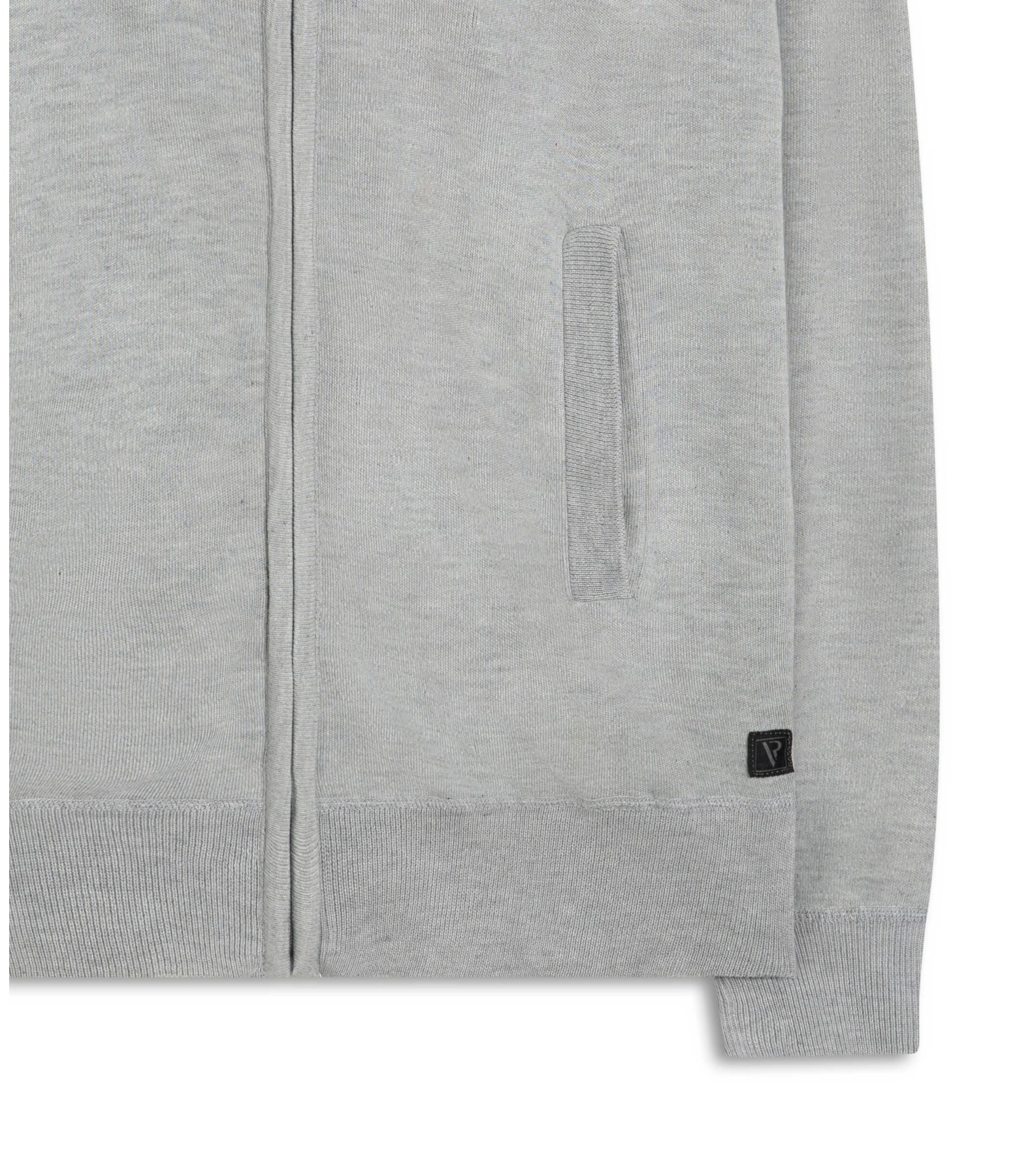 Tricot Ziper Cinza Claro