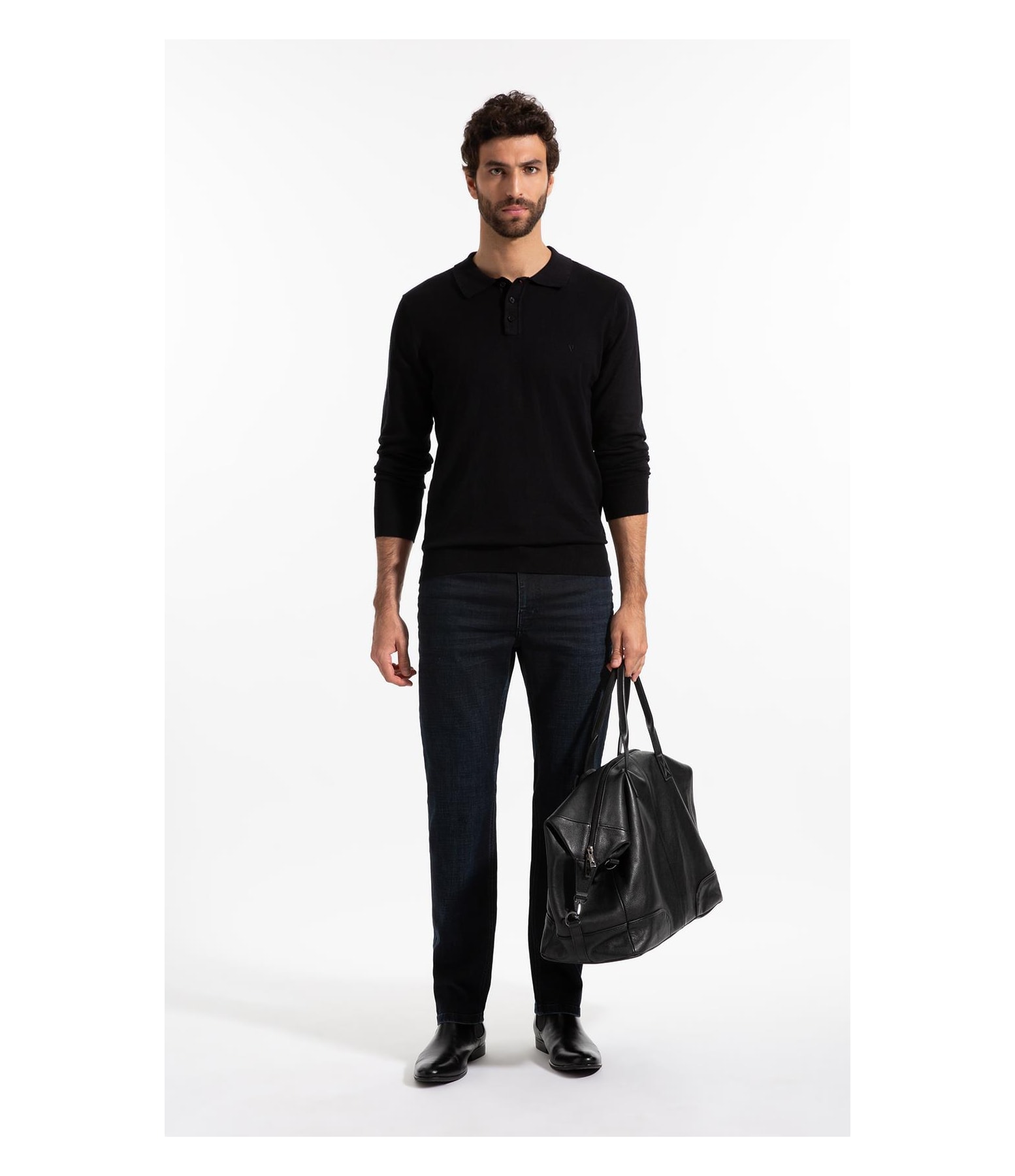 Visco Indigo Elastic (Classic) 5 Pockets Lav. Médio 3d