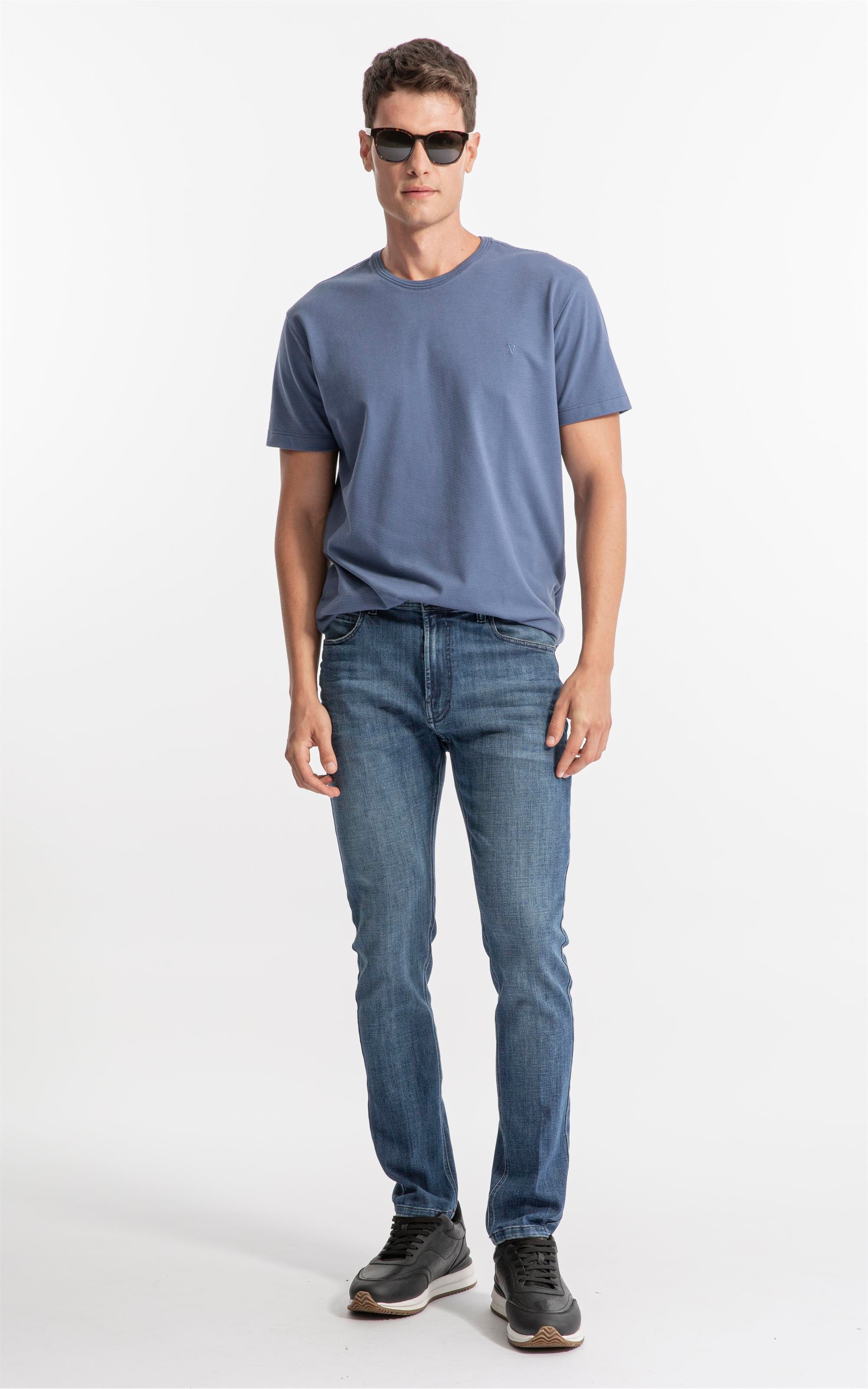 Visco Indigo Elastic (Skinny)  5 Pockets Médio C/Used                            