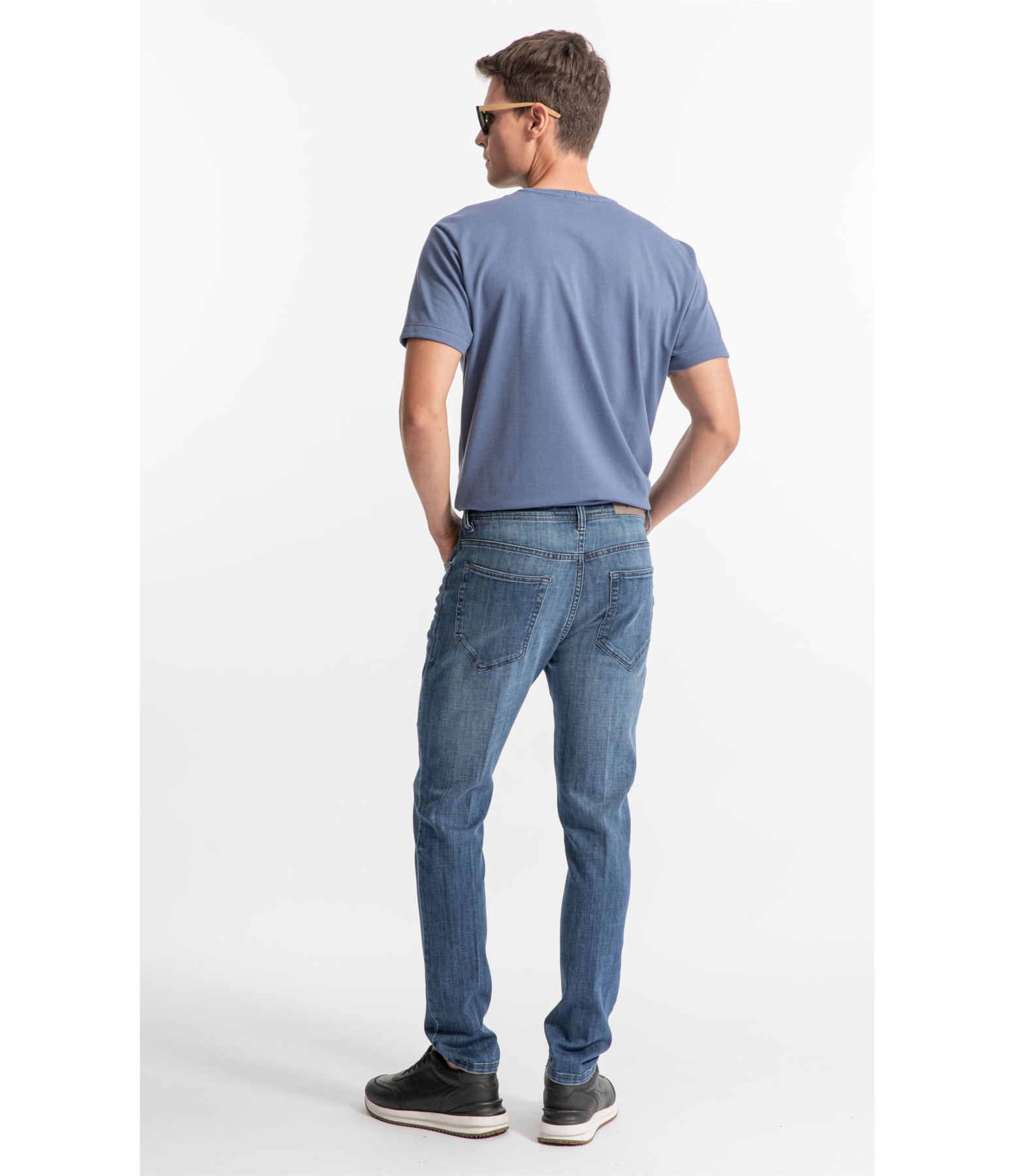 Visco Indigo Elastic (Skinny)  5 Pockets Médio C/Used                            