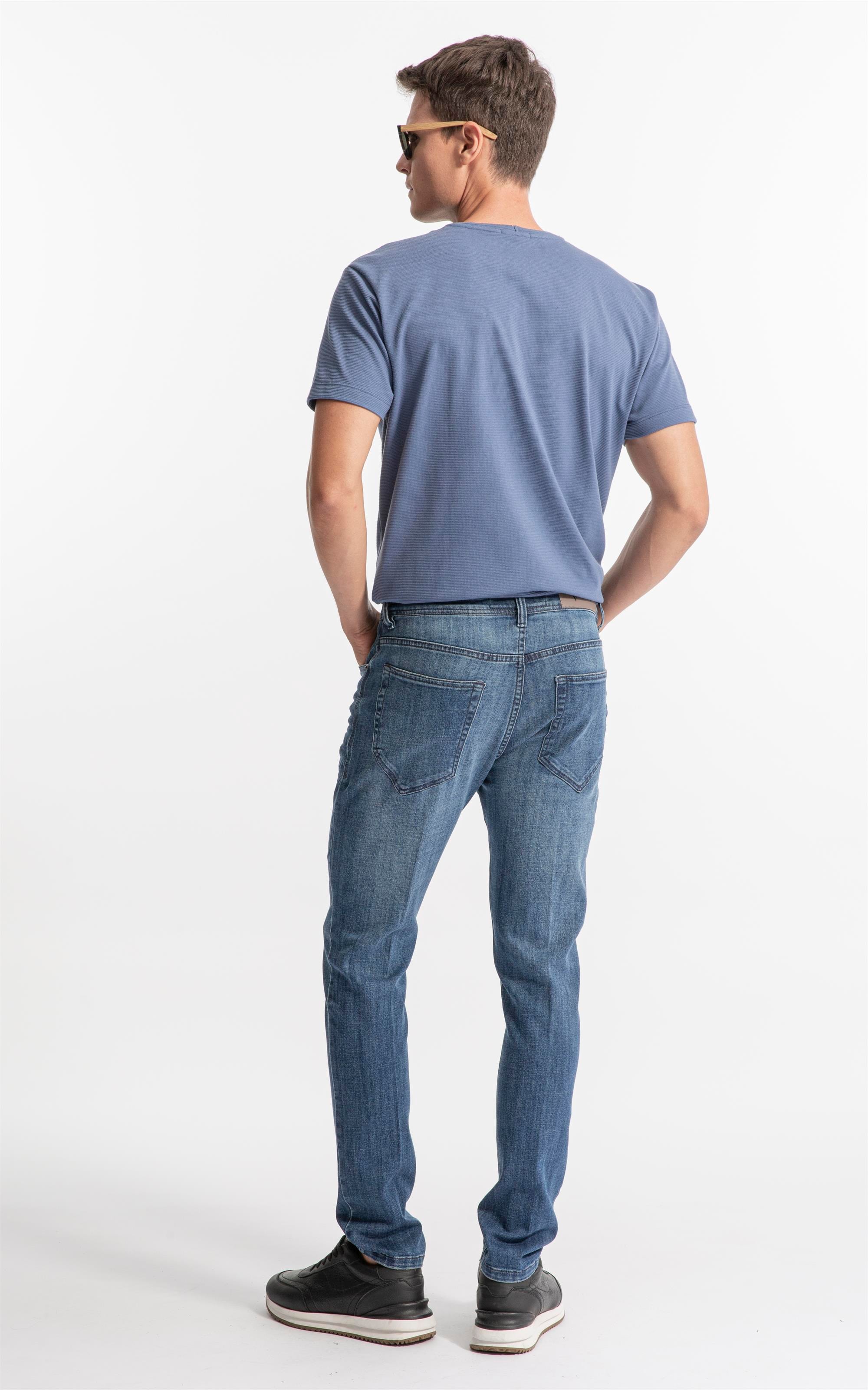 Visco Indigo Elastic (Skinny)  5 Pockets Médio C/Used                            