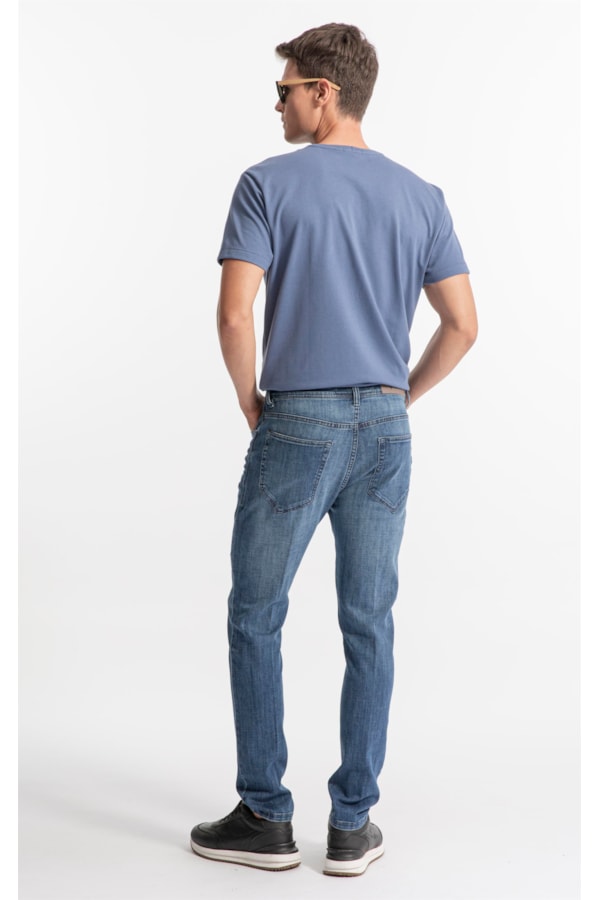 Visco Indigo Elastic (Skinny)  5 Pockets Médio C/Used                            