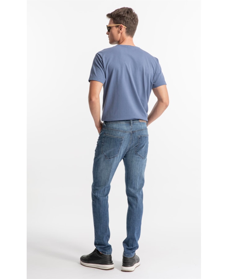 Visco Indigo Elastic (Skinny)  5 Pockets Médio C/Used                            