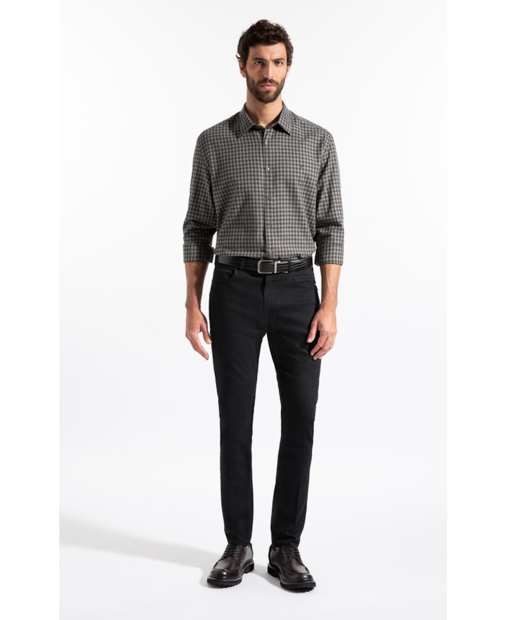 Wool Touch Robe Classic Irish Ml Tabaco